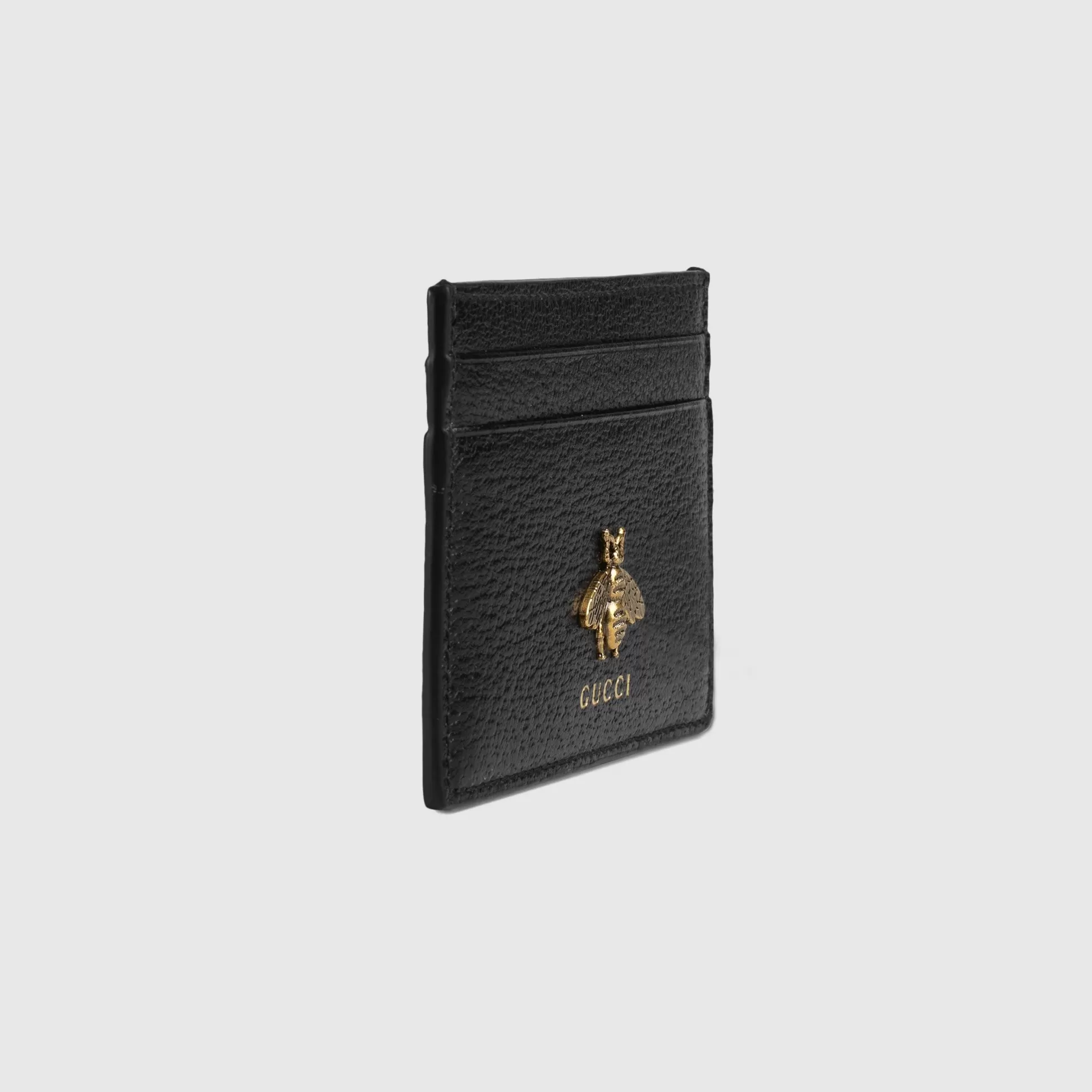 GUCCI Animalier Leather Card Case-Men Card Holders