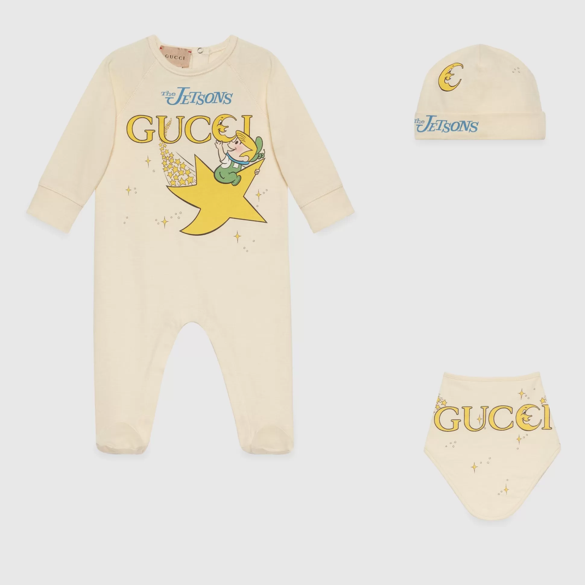 GUCCI Baby Cotton Jersey Gift Set-Children Boys (0-36 Months)