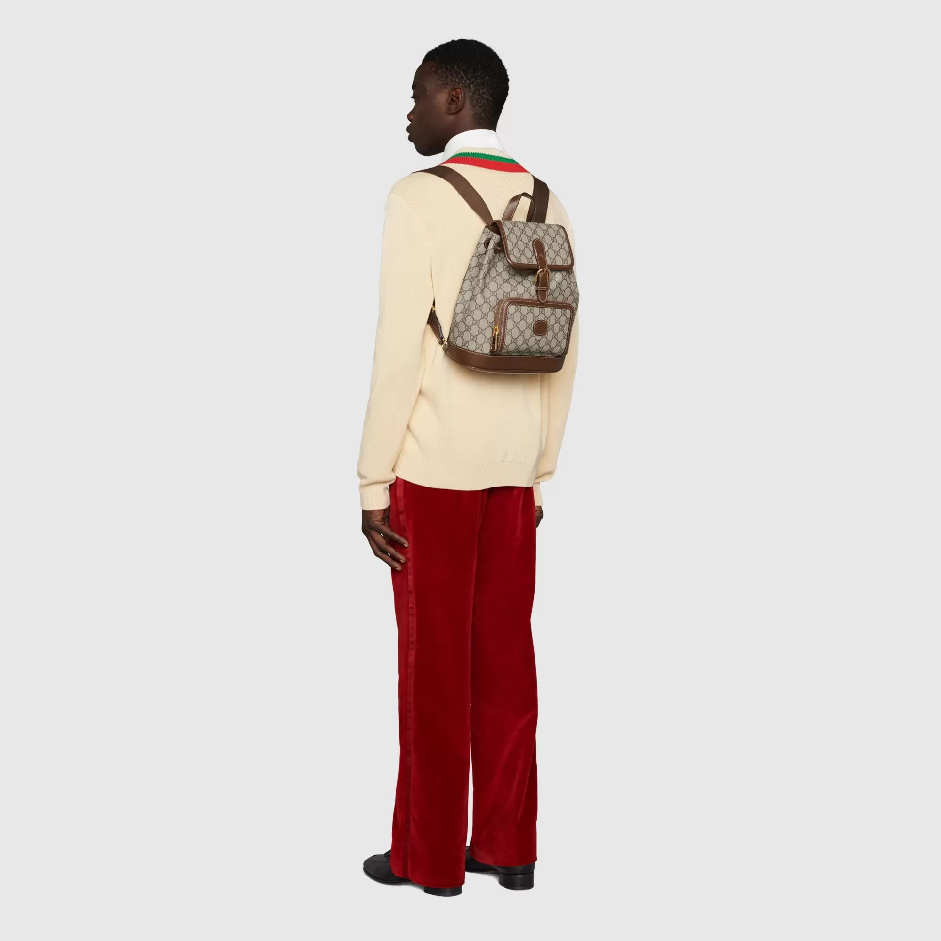 GUCCI Backpack With Interlocking G-Men Backpacks