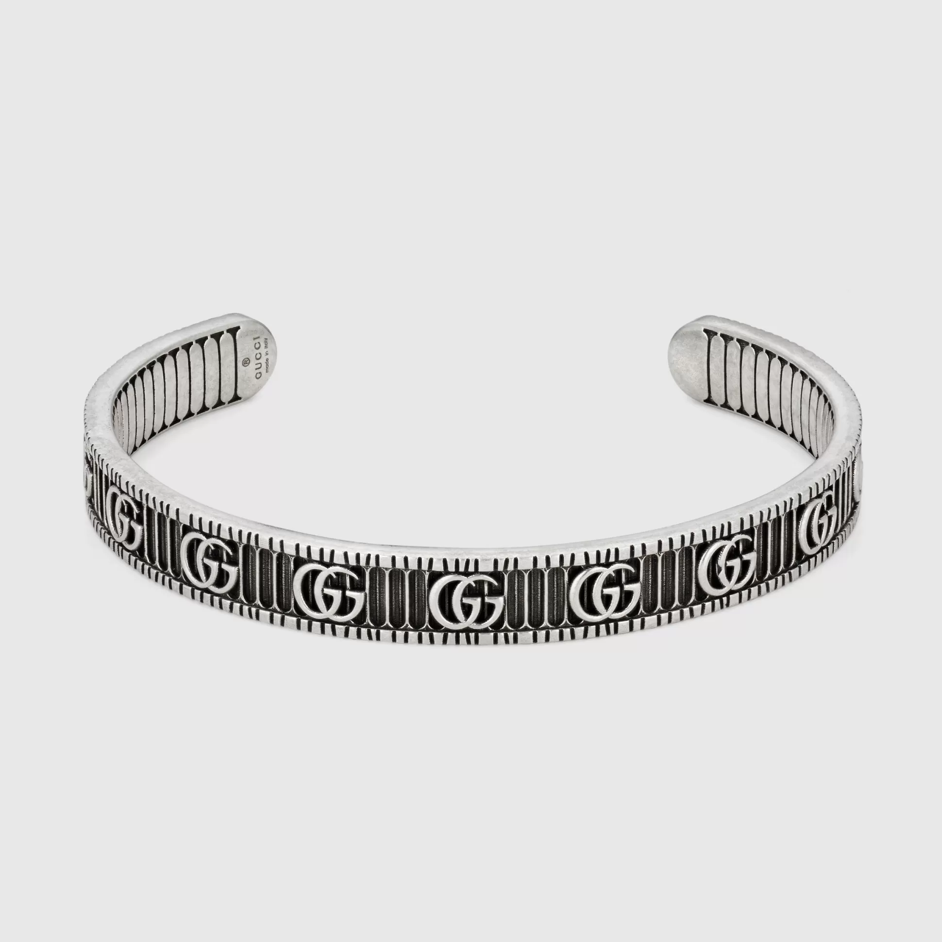 GUCCI Bracelet With Double G In Silver- Bracelets