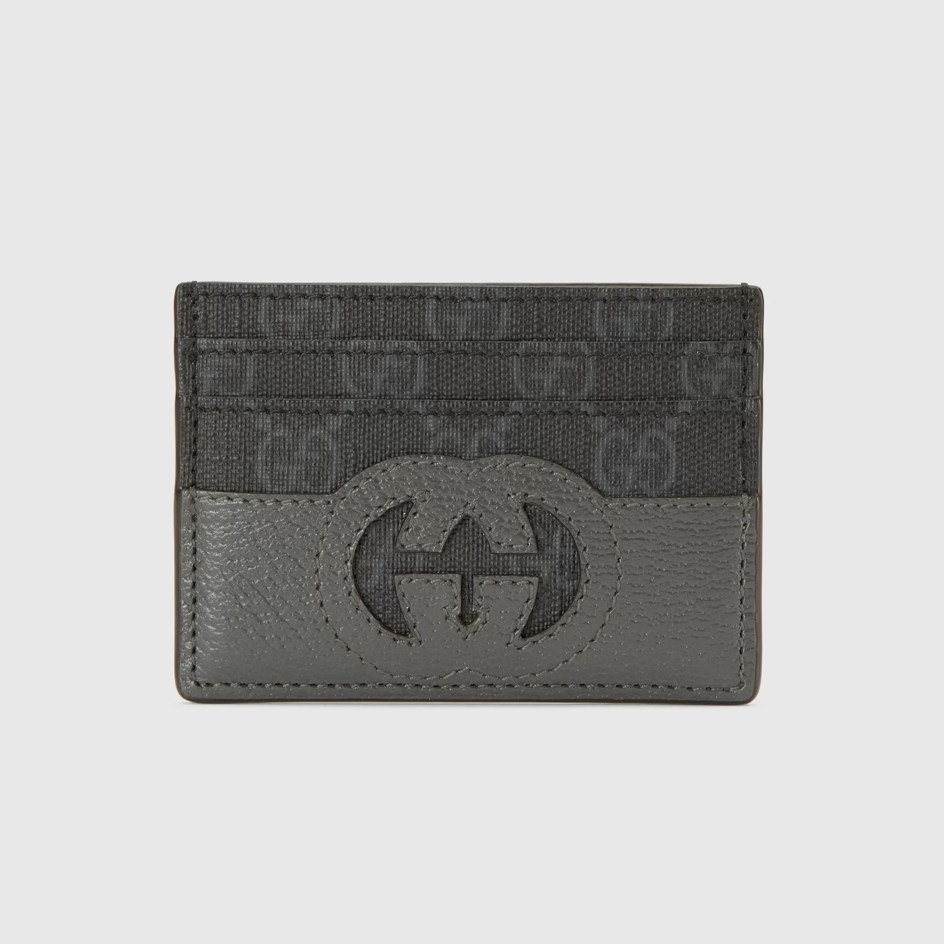 GUCCI Card Case With Cut-Out Interlocking G-Men Card Holders