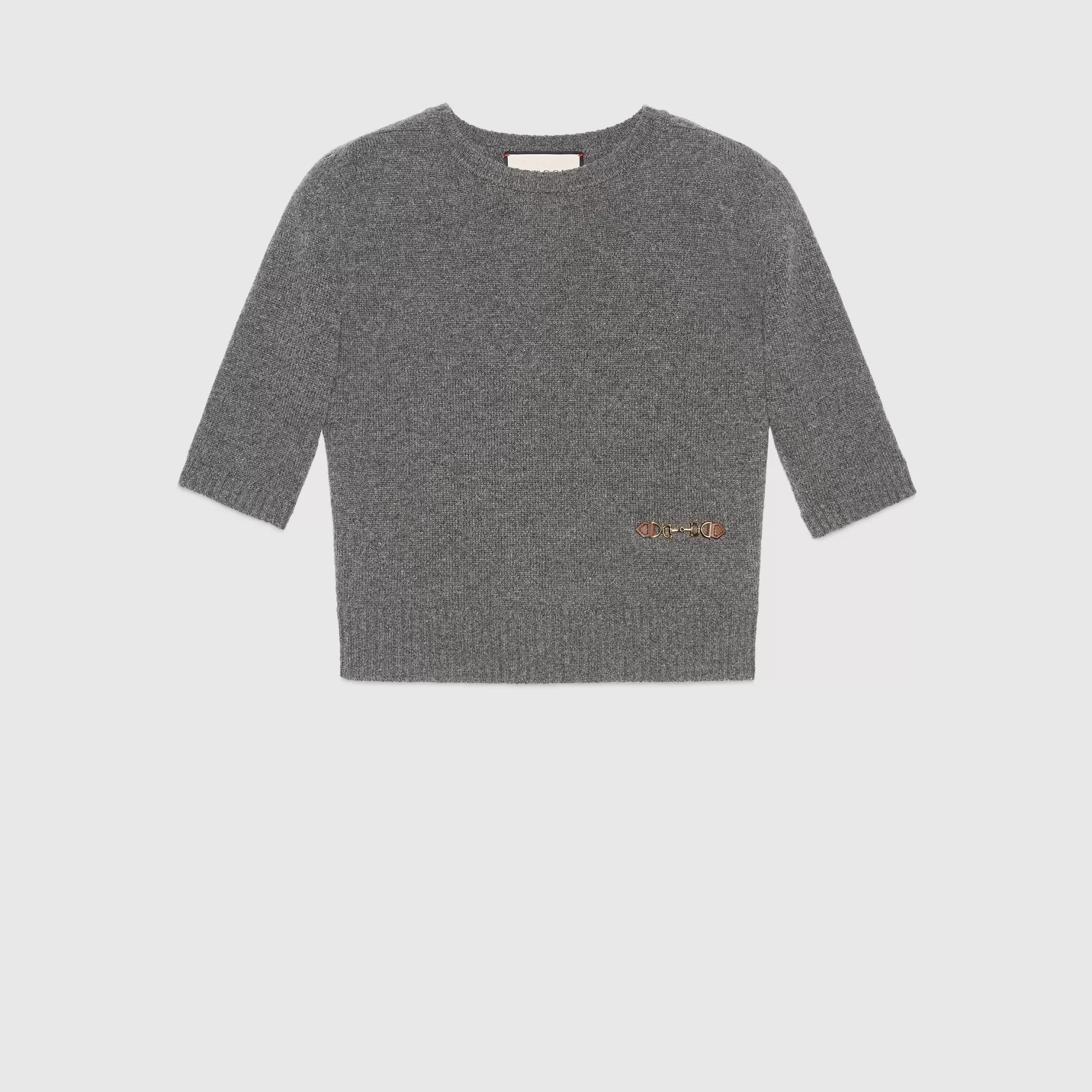 GUCCI Cashmere Top With Horsebit-Women Knitwear