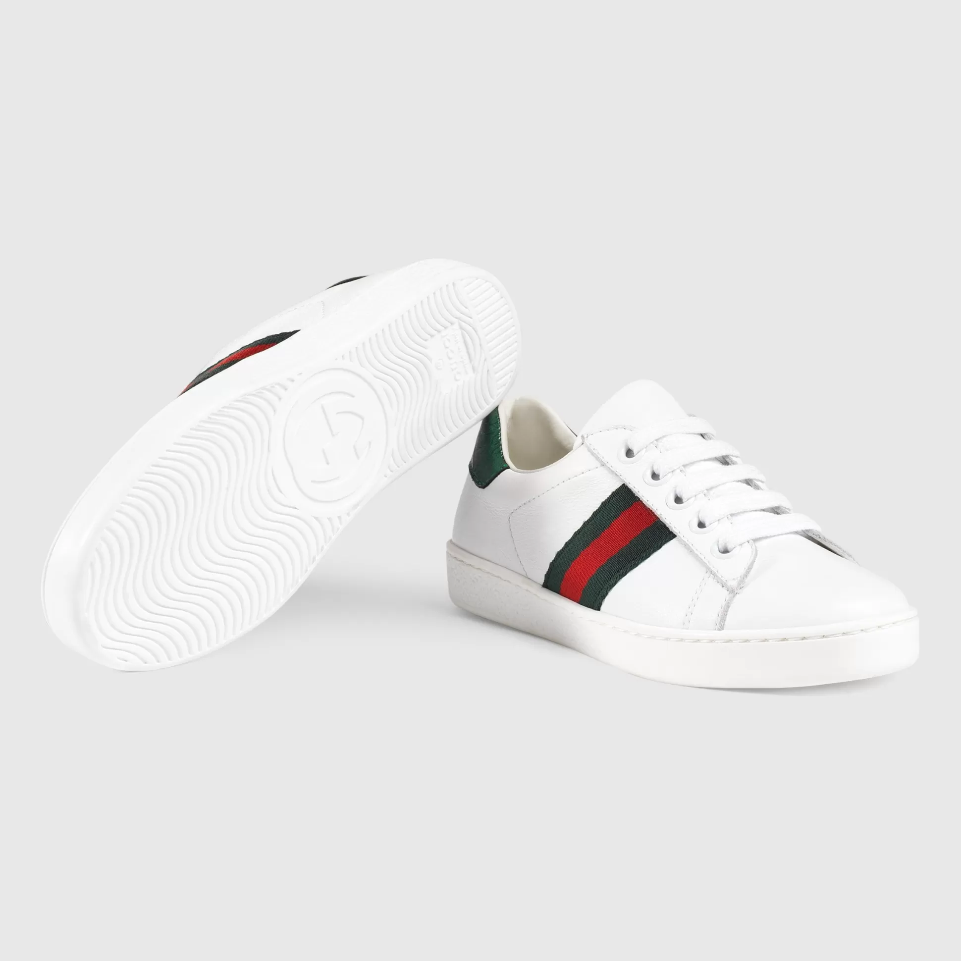 GUCCI Children'S Ace Leather Sneaker-Children Shoes