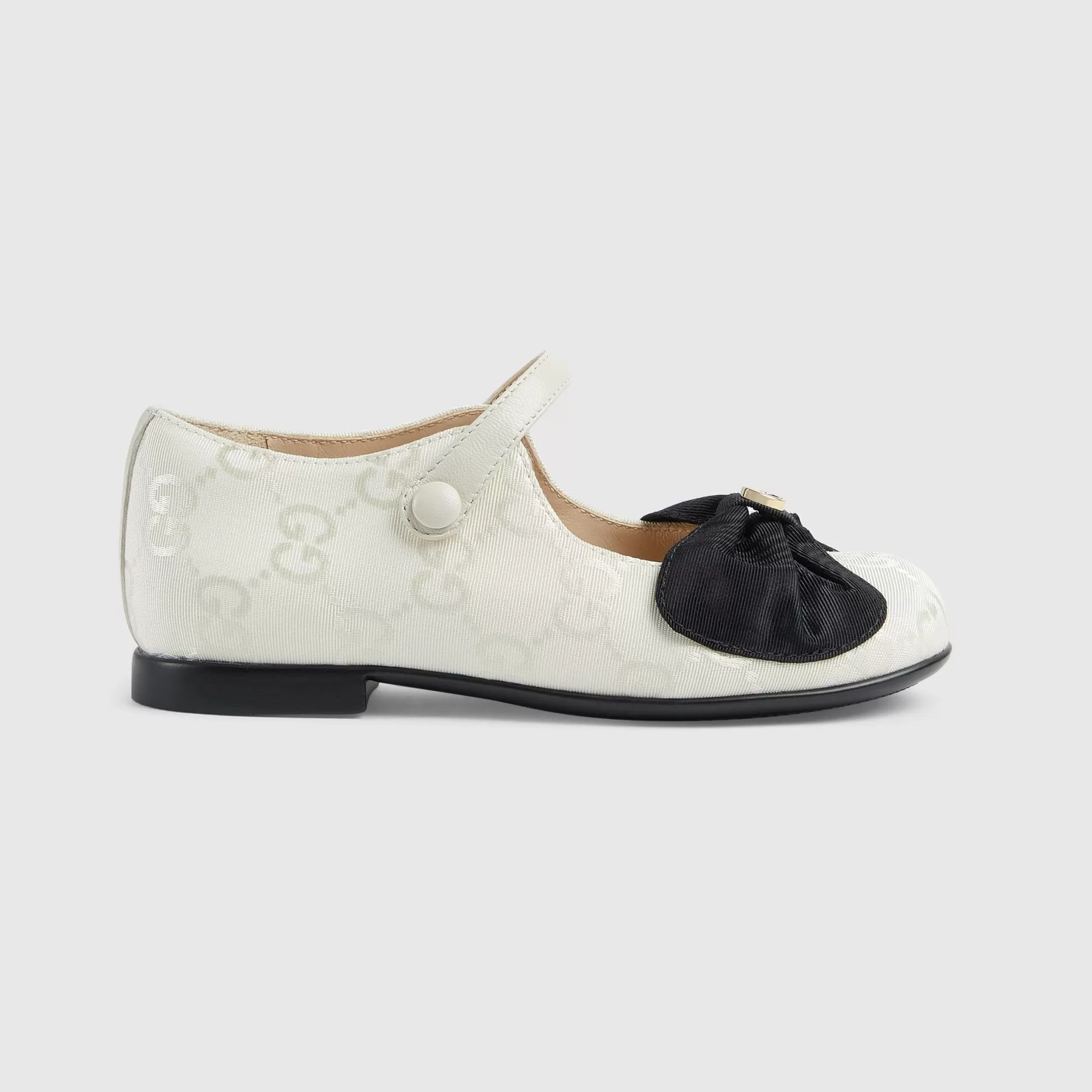 GUCCI Children'S Ballerina Flat With Bow-Children Shoes