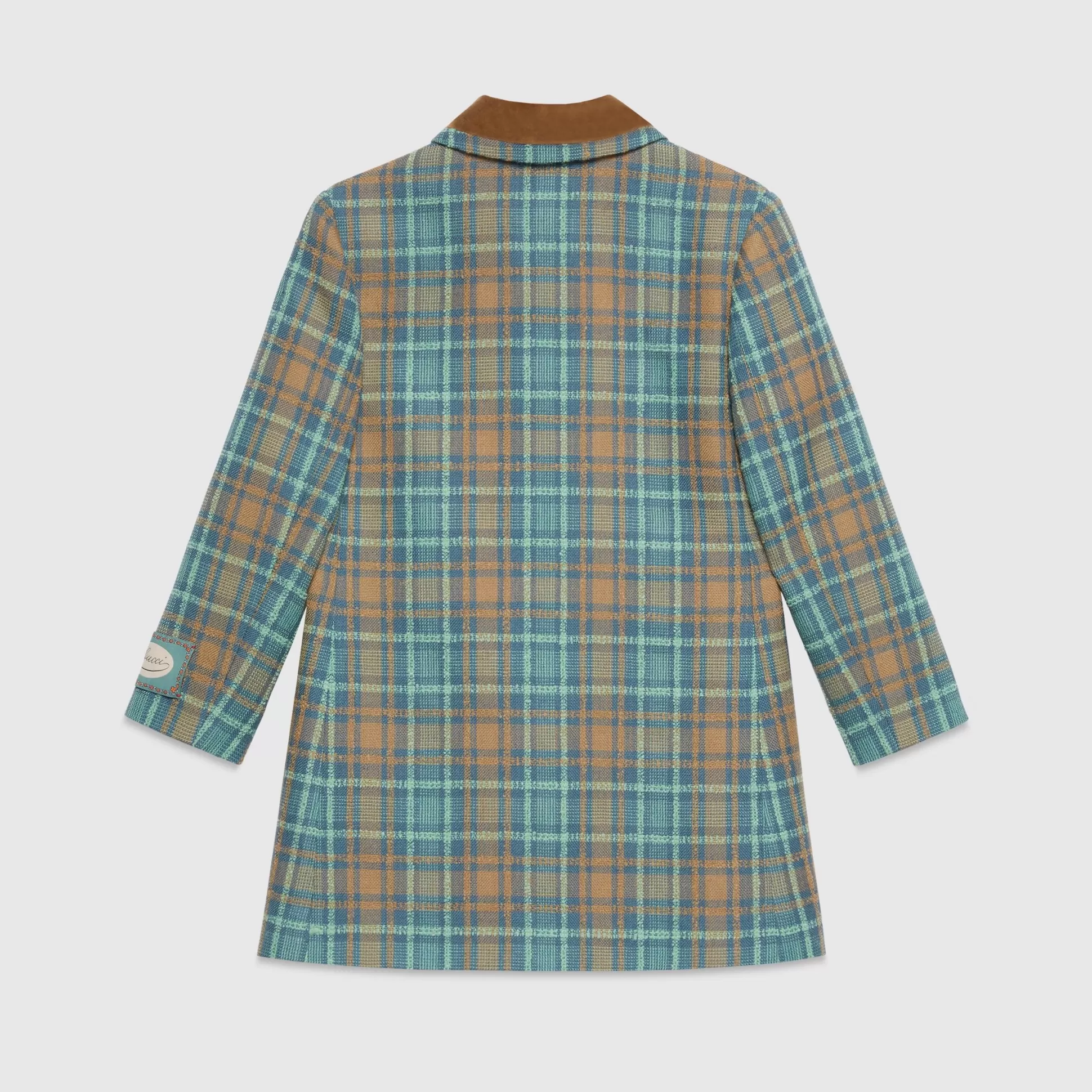 GUCCI Children'S Check Wool Coat-Children Clothing (4-12 Years)