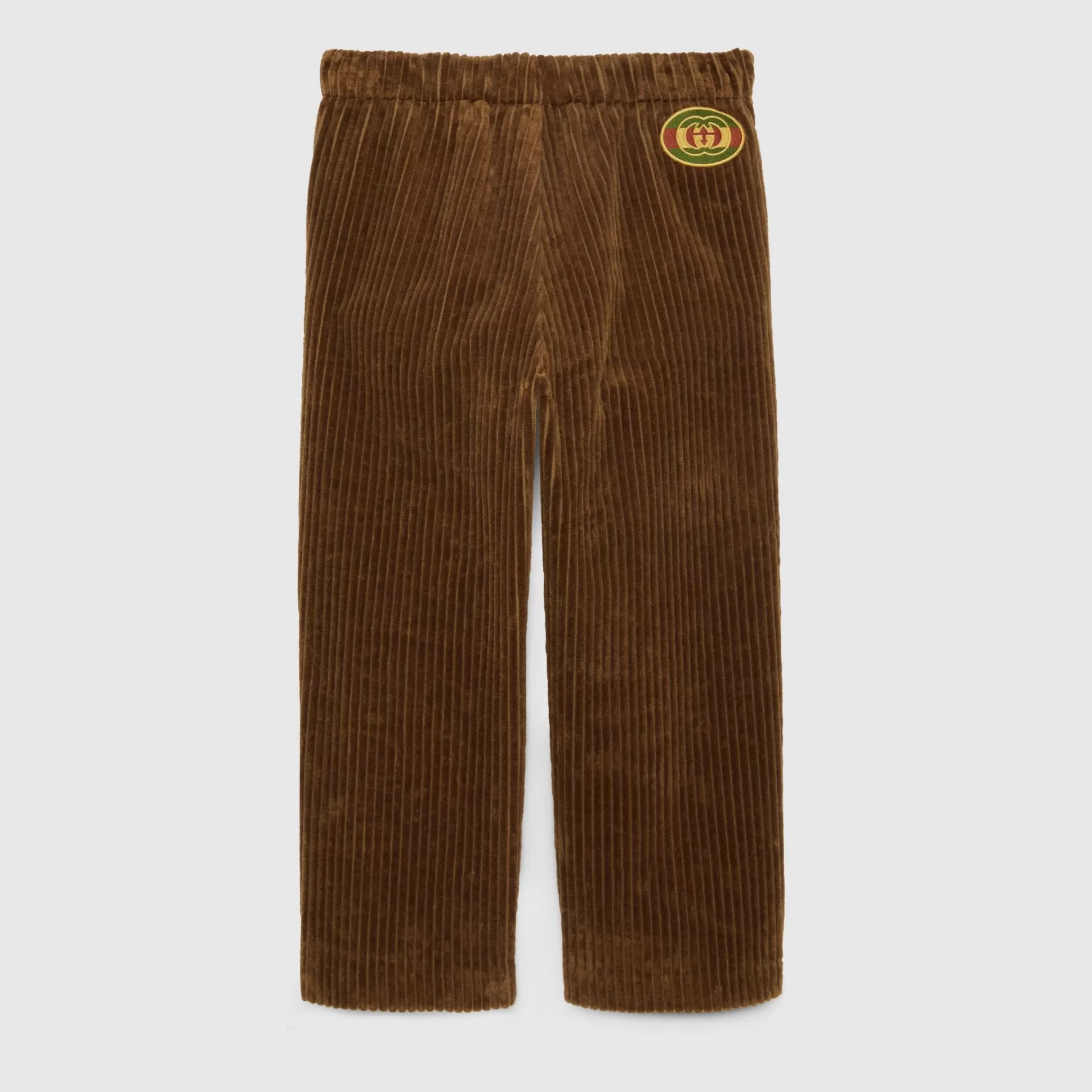 GUCCI Children'S Corduroy Velvet Pant With Patch-Children Clothing (4-12 Years)