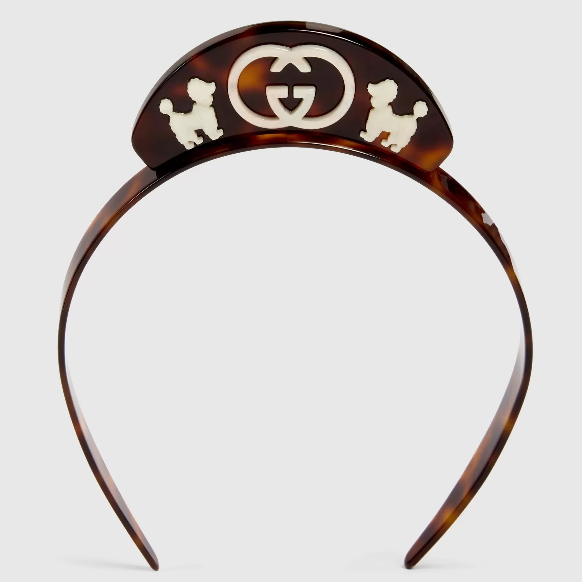 GUCCI Children'S Resin Hairband With Poodle Detail-Children Soft Accessories