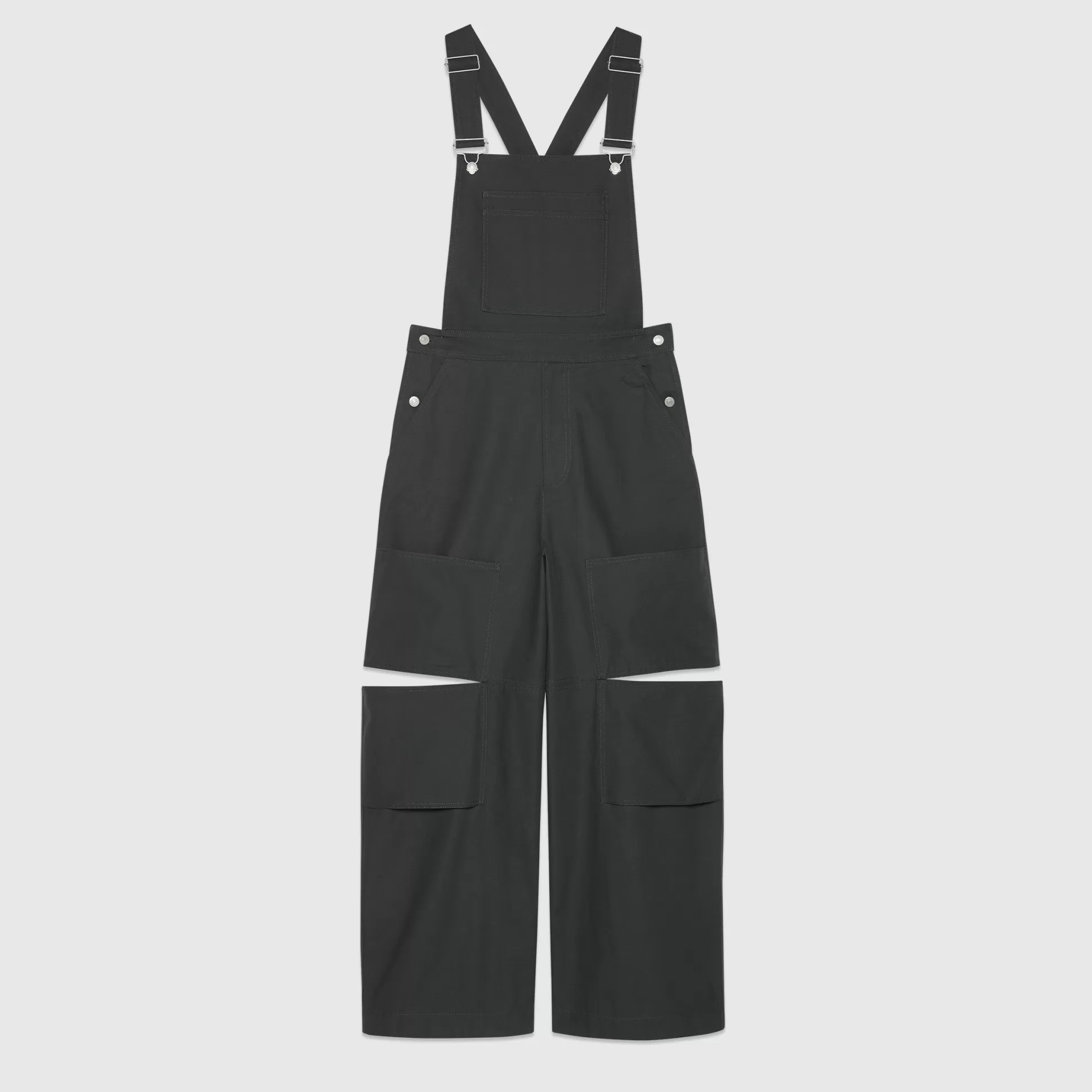 GUCCI Cotton Dungarees With Patch-Men Pants & Shorts