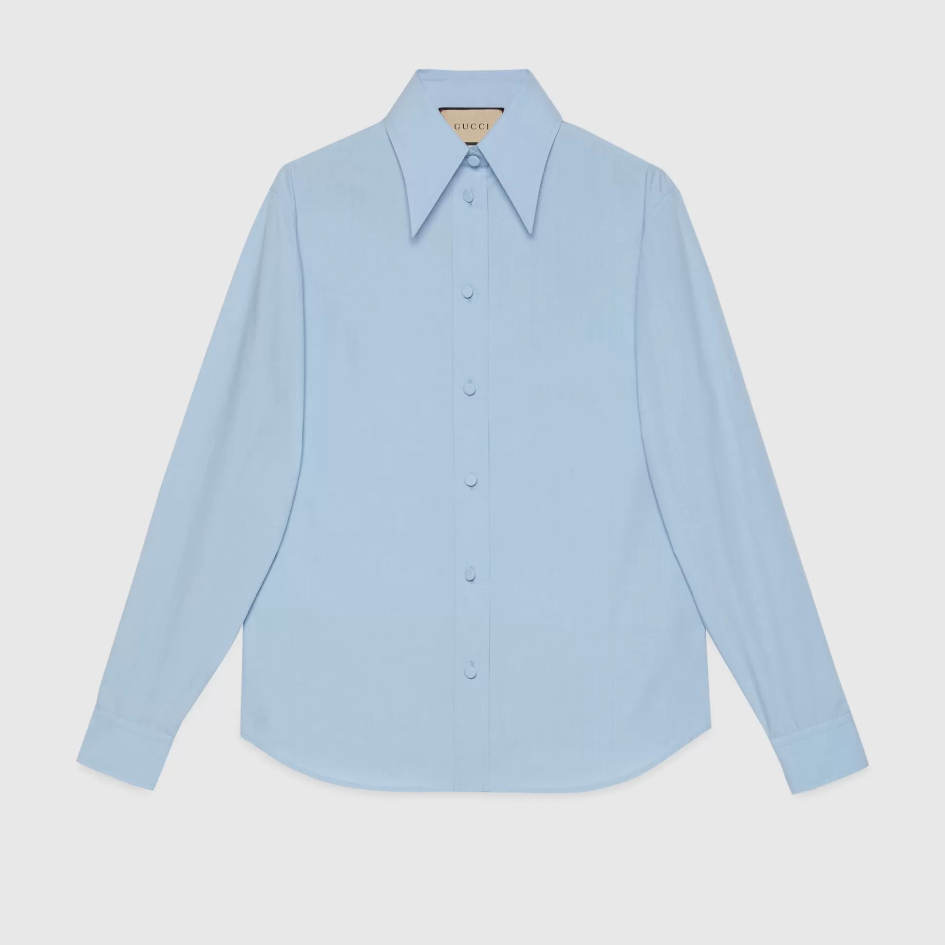 GUCCI Cotton Poplin Shirt-Women Tops & Shirts