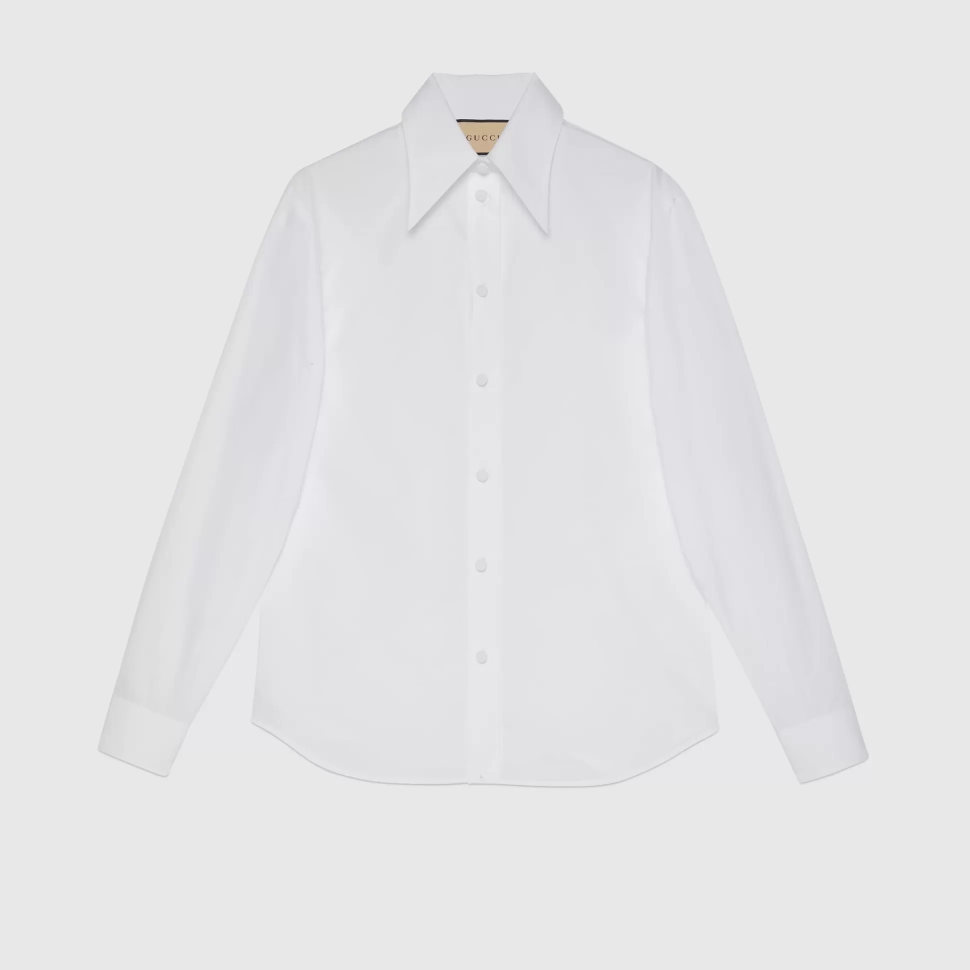 GUCCI Cotton Poplin Shirt-Women Tops & Shirts
