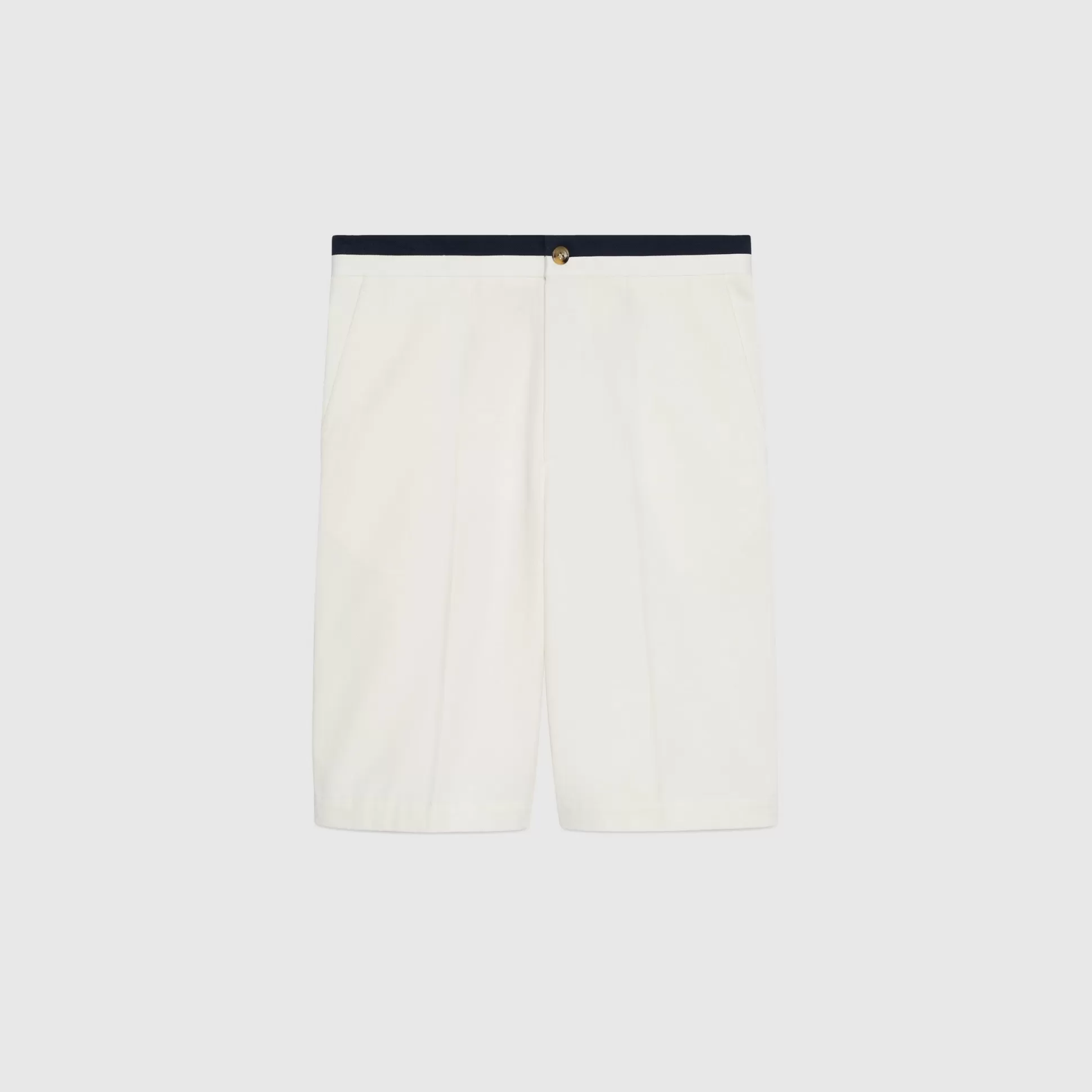 GUCCI Cotton Shorts Wit Double G Emboidery-Men Pants & Shorts