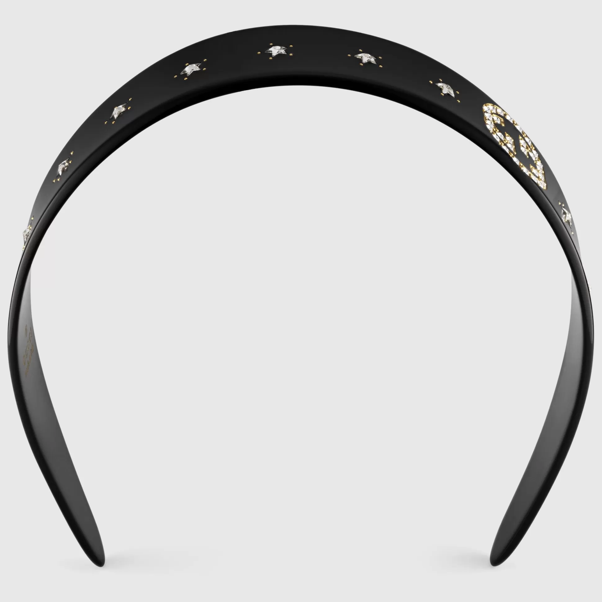 GUCCI Crystal Interlocking G Headband- Hair Accessories