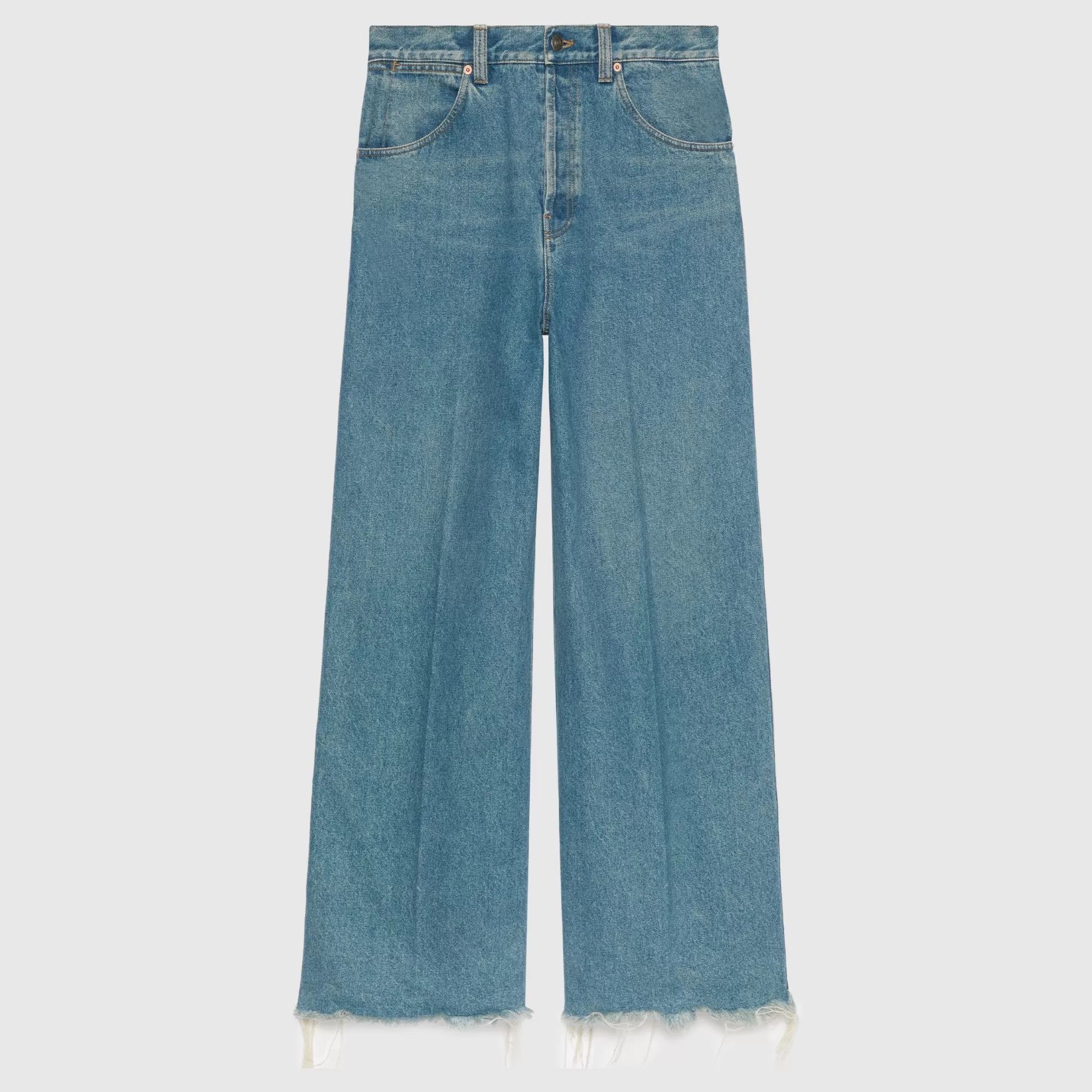 GUCCI Denim Pant With Label-Men Denim