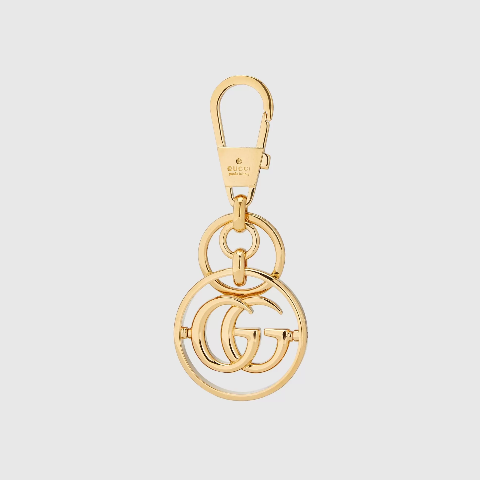 GUCCI Double G Keychain-Men Keyrings & Key Cases