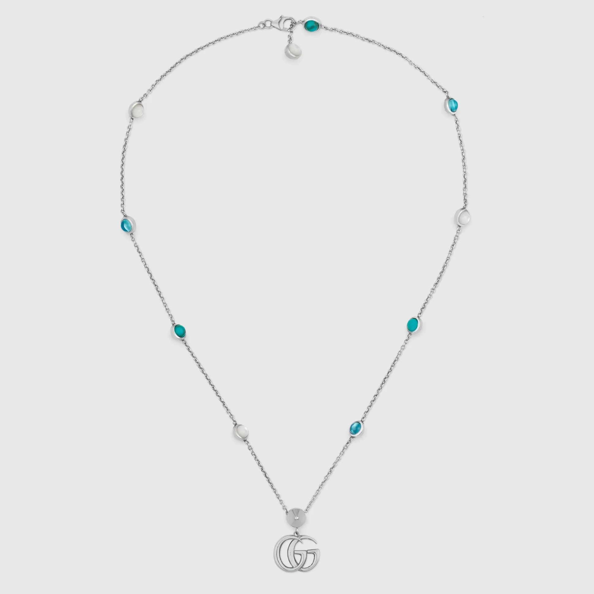 GUCCI Double G Mother Of Pearl Necklace- Necklaces