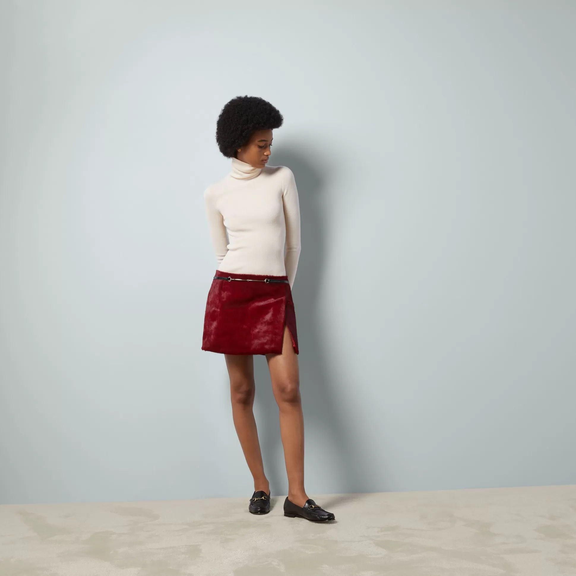GUCCI Fine Wool Turtleneck-Women Knitwear