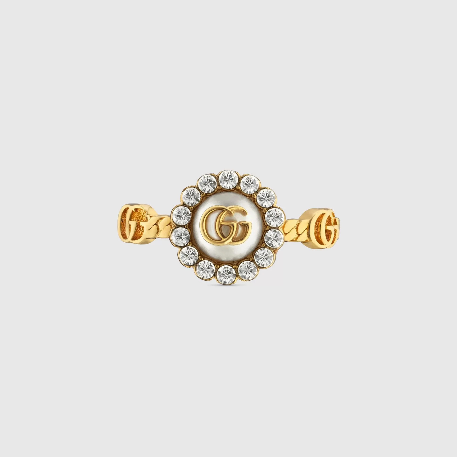 GUCCI Gg Marmont Double G Flower Ring- Rings