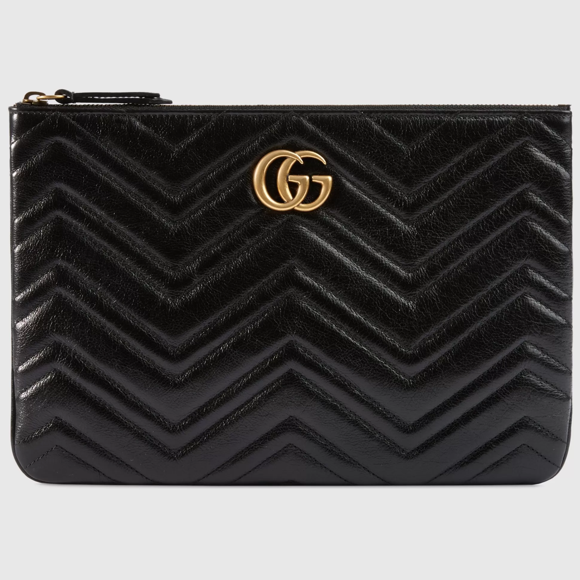 GUCCI Gg Marmont Leather Pouch-Women Pouches