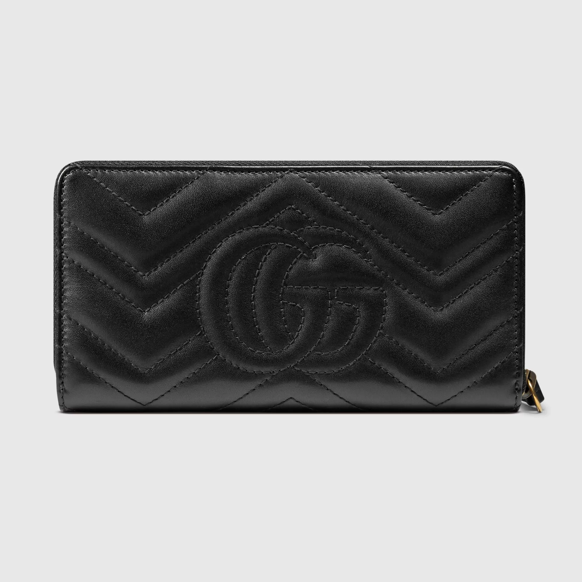 GUCCI Gg Marmont Zip Around Wallet-Women Long Wallets