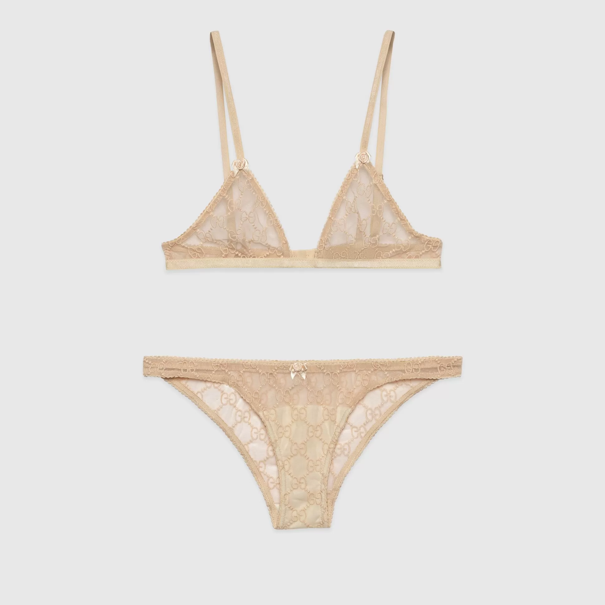 GUCCI Gg Tulle Lingerie Set-Women Lingerie