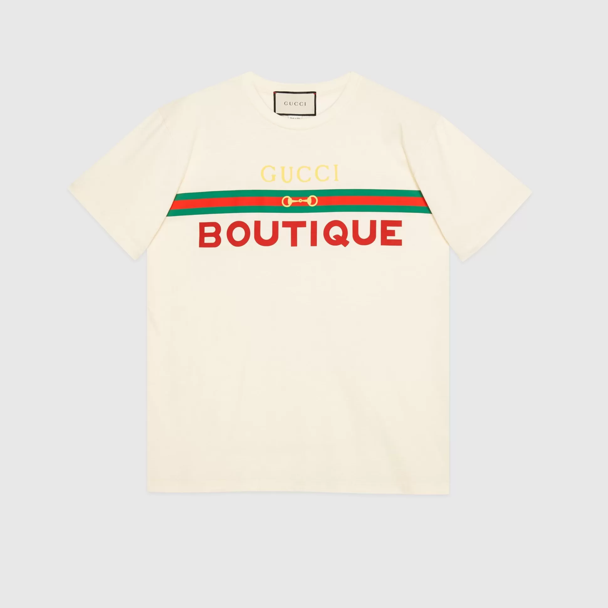 GUCCI Boutique Print T-Shirt-Men T-Shirts & Polos