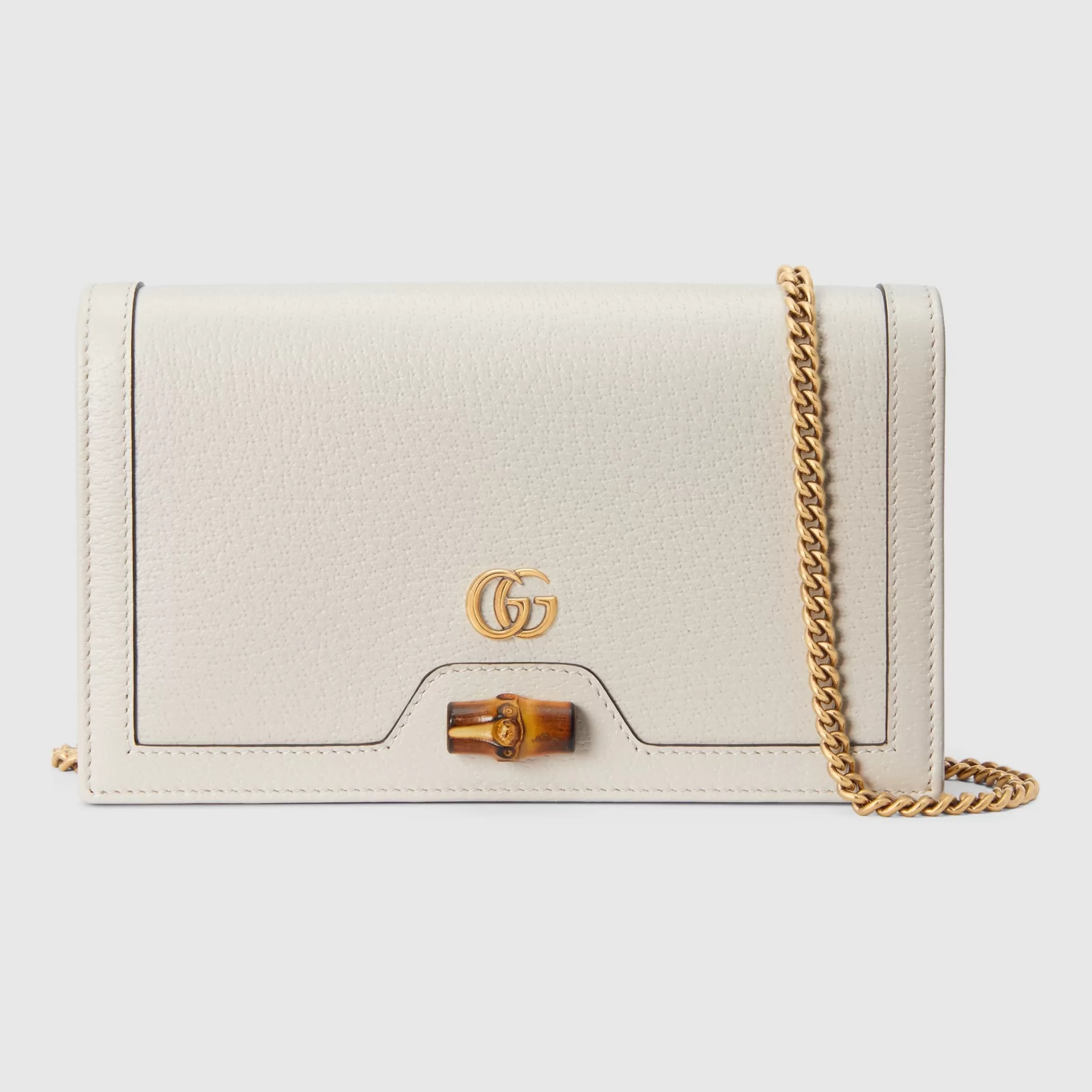 GUCCI Diana Mini Bag With Bamboo-Women Chain Wallets