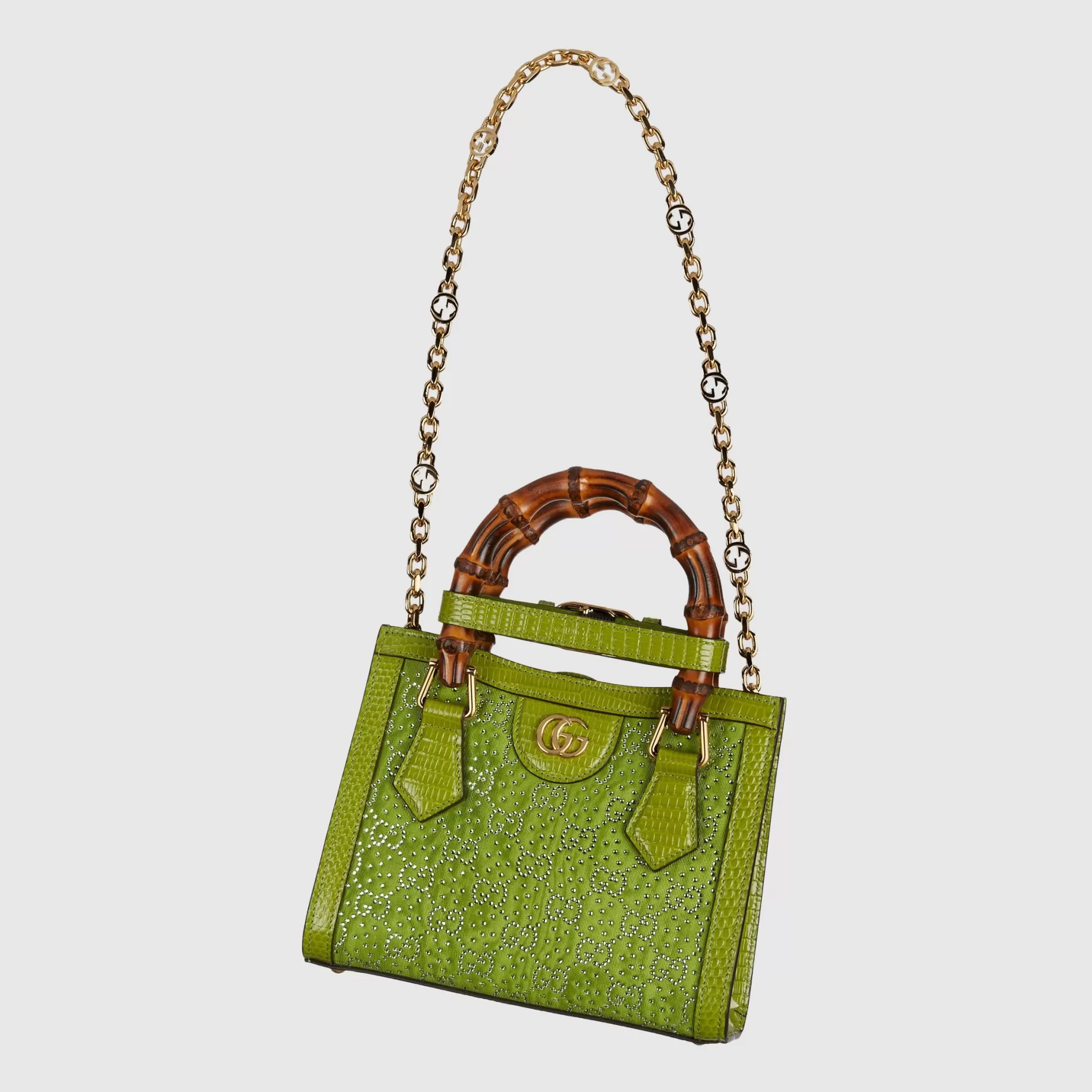 GUCCI Diana Mini Gg Crystal Tote Bag-Women Precious Handbags