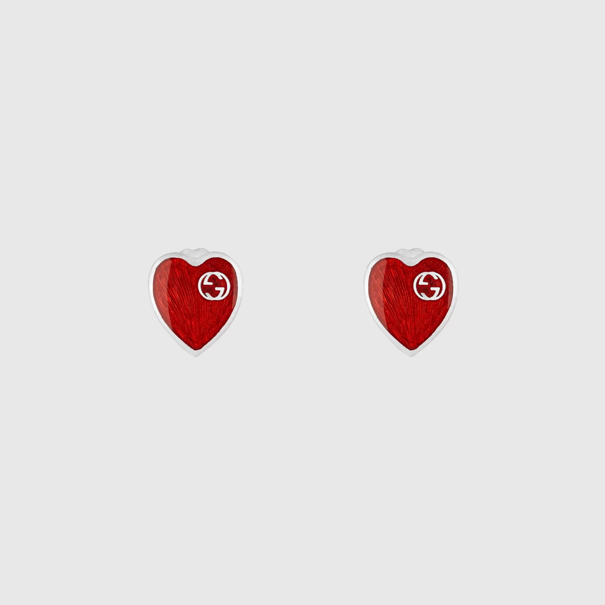 GUCCI Heart Earrings With Interlocking G- Earrings