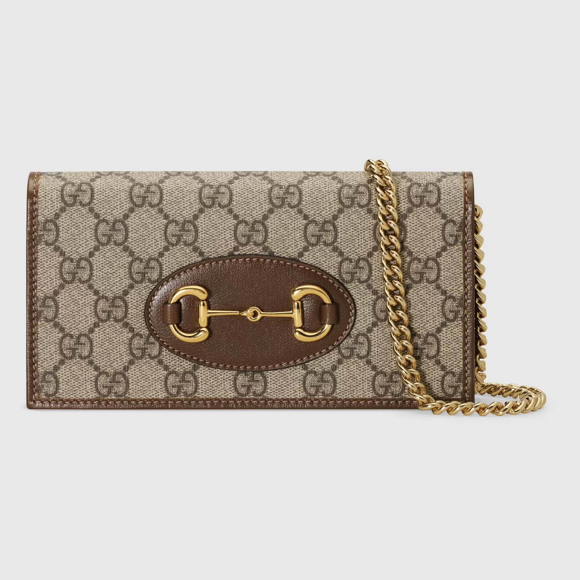 GUCCI Horsebit 1955 Wallet With Chain-Women Chain Wallets