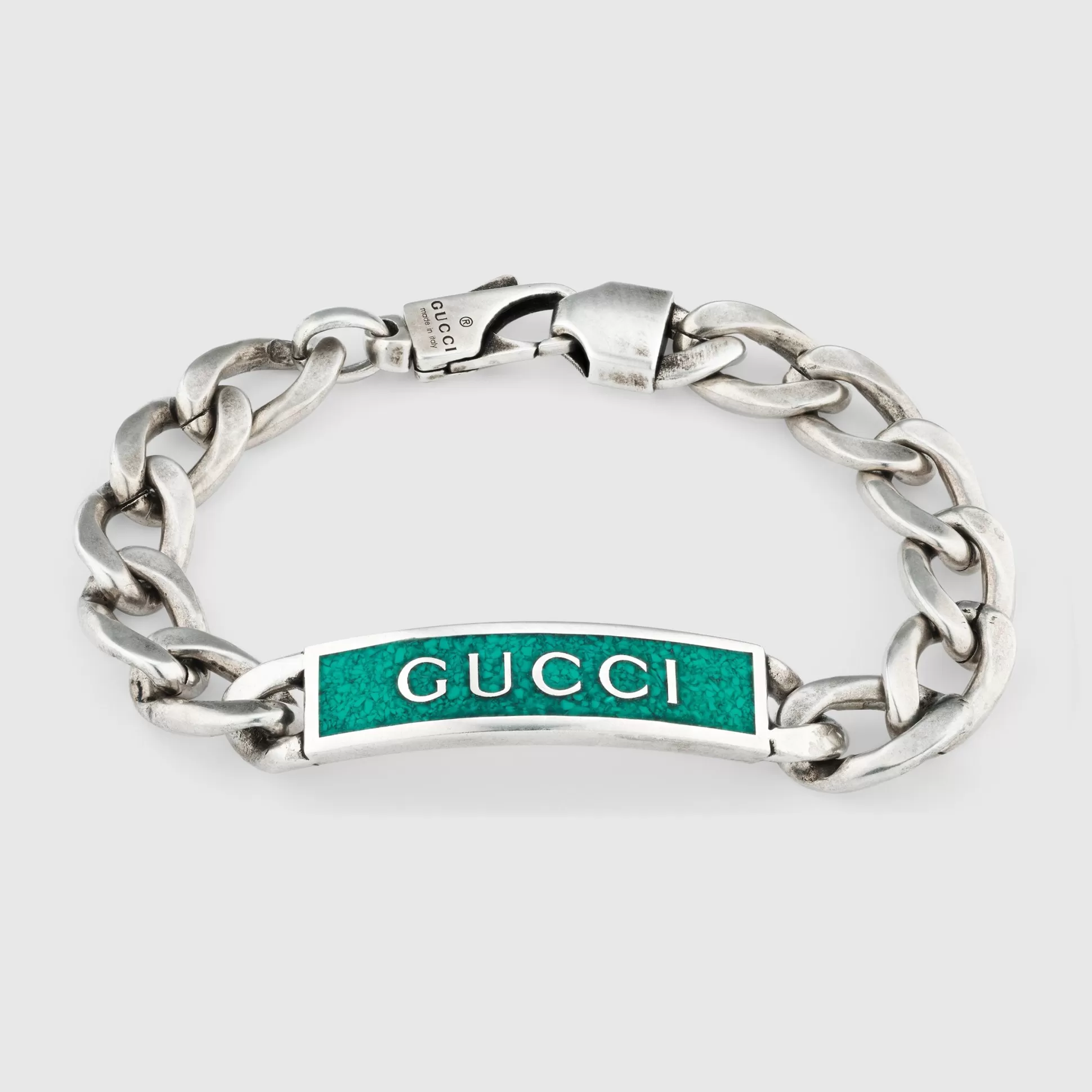 GUCCI Logo Enamel Bracelet- Bracelets