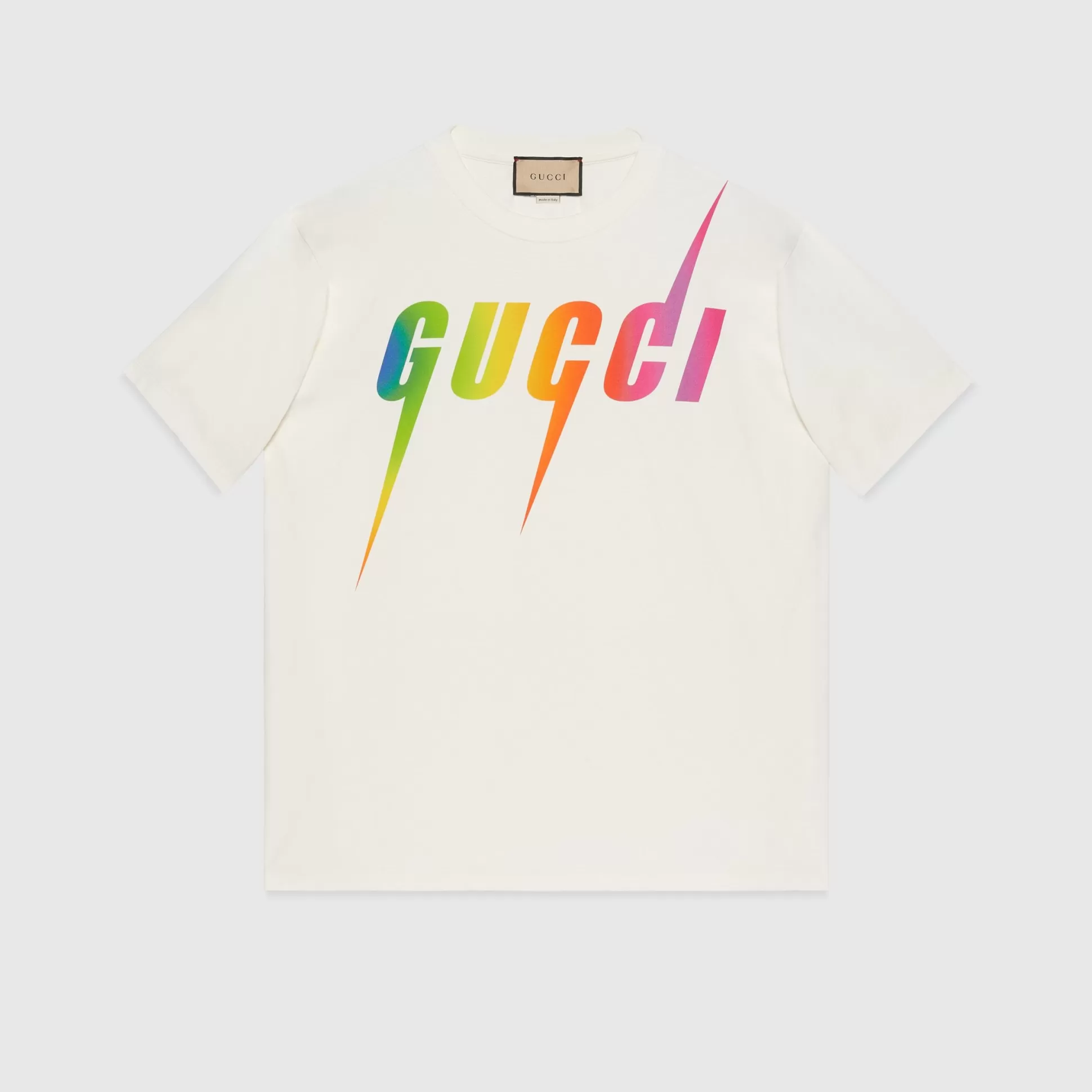 GUCCI Print Cotton T-Shirt-Men T-Shirts & Polos