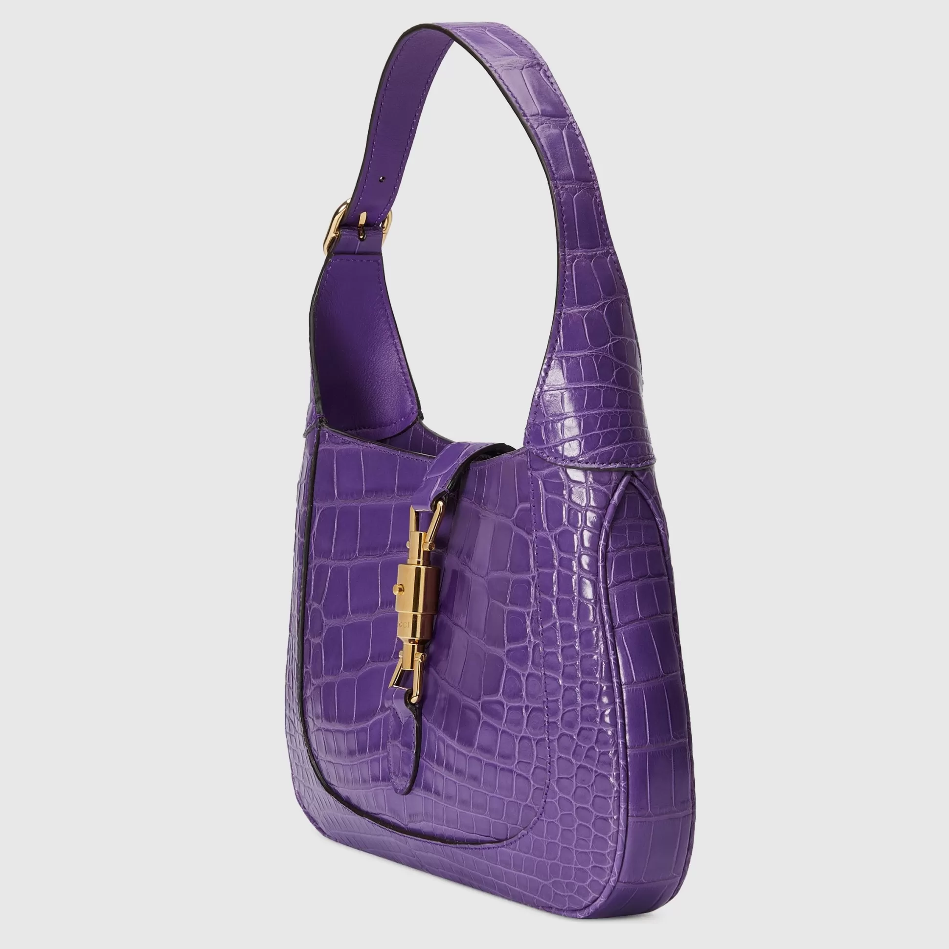 GUCCI Jackie 1961 Small Crocodile Bag-Women Precious Handbags