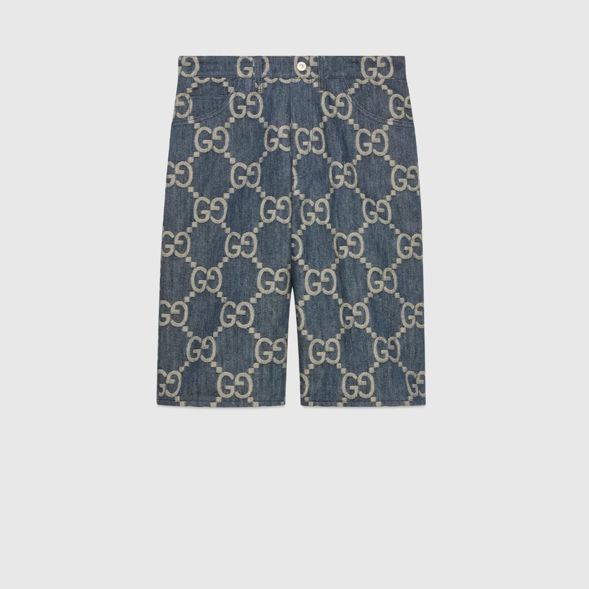 GUCCI Jumbo Gg Denim Shorts-Men Denim