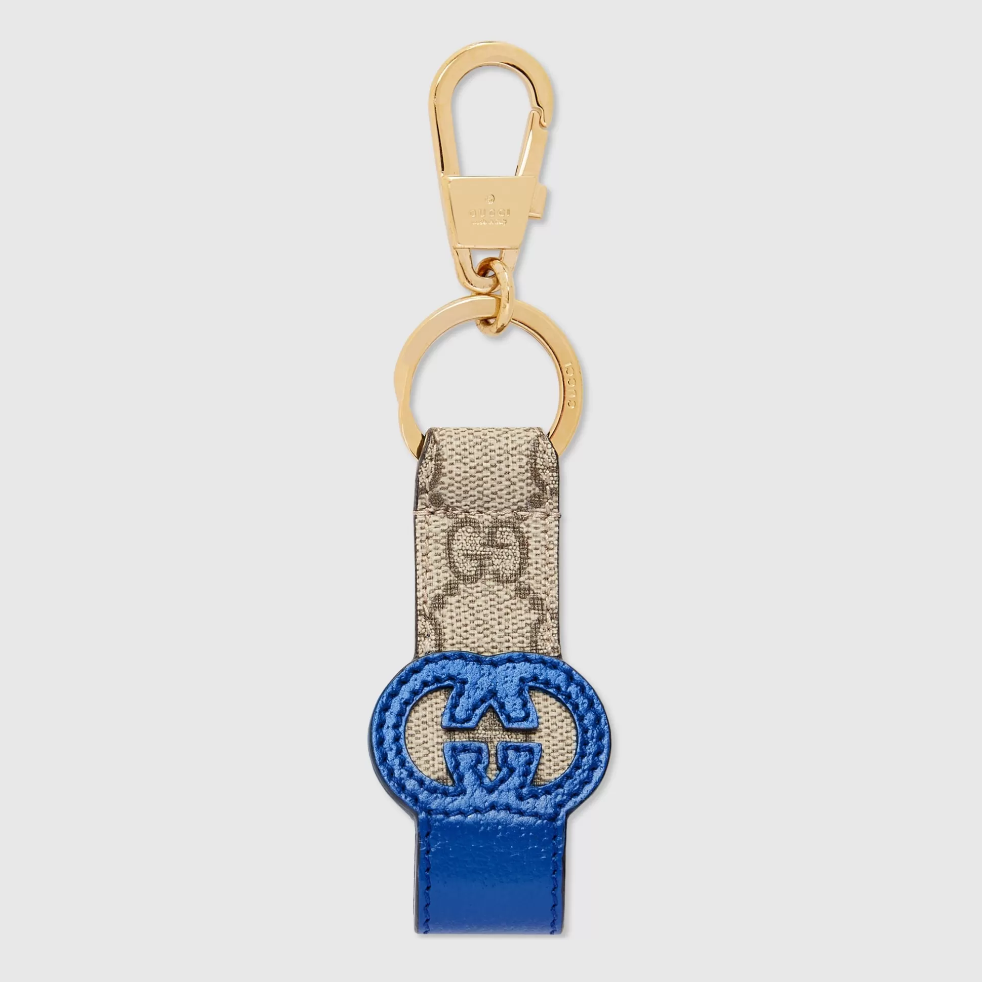 GUCCI Keychain With Cut-Out Interlocking G-Men Keyrings & Key Cases