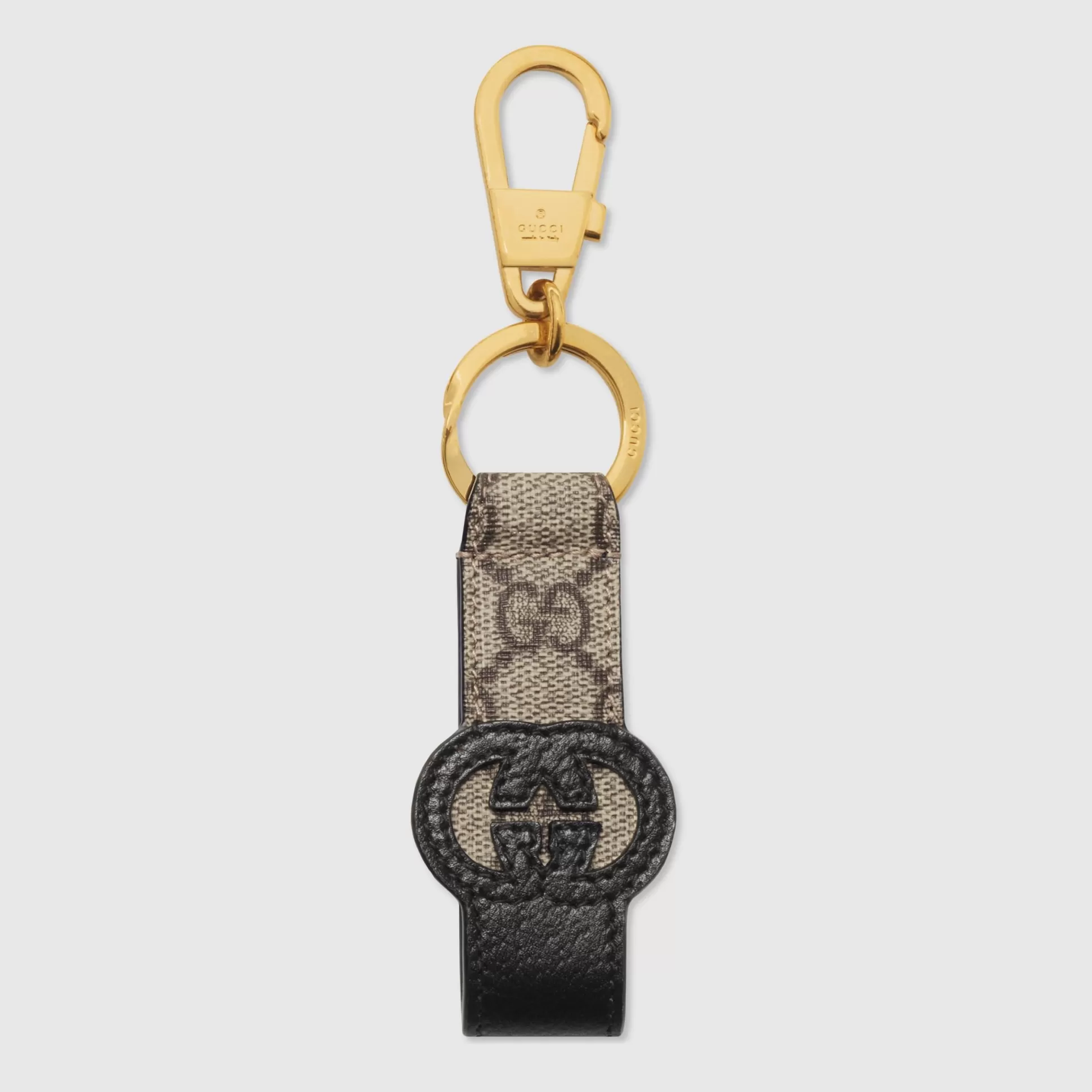 GUCCI Keychain With Cut-Out Interlocking G-Men Keyrings & Key Cases