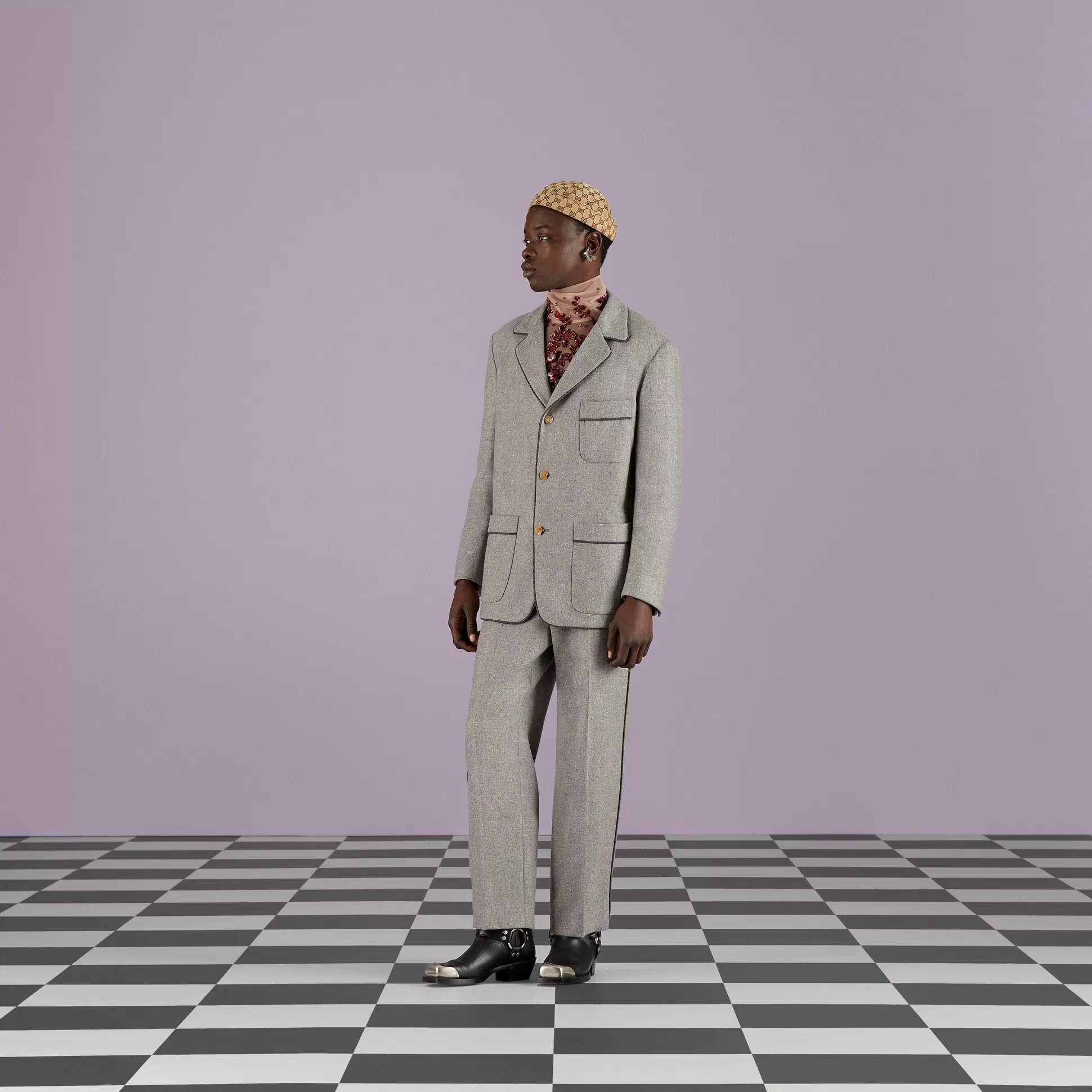 GUCCI Light Cashmere Tailored Pant-Men Formalwear