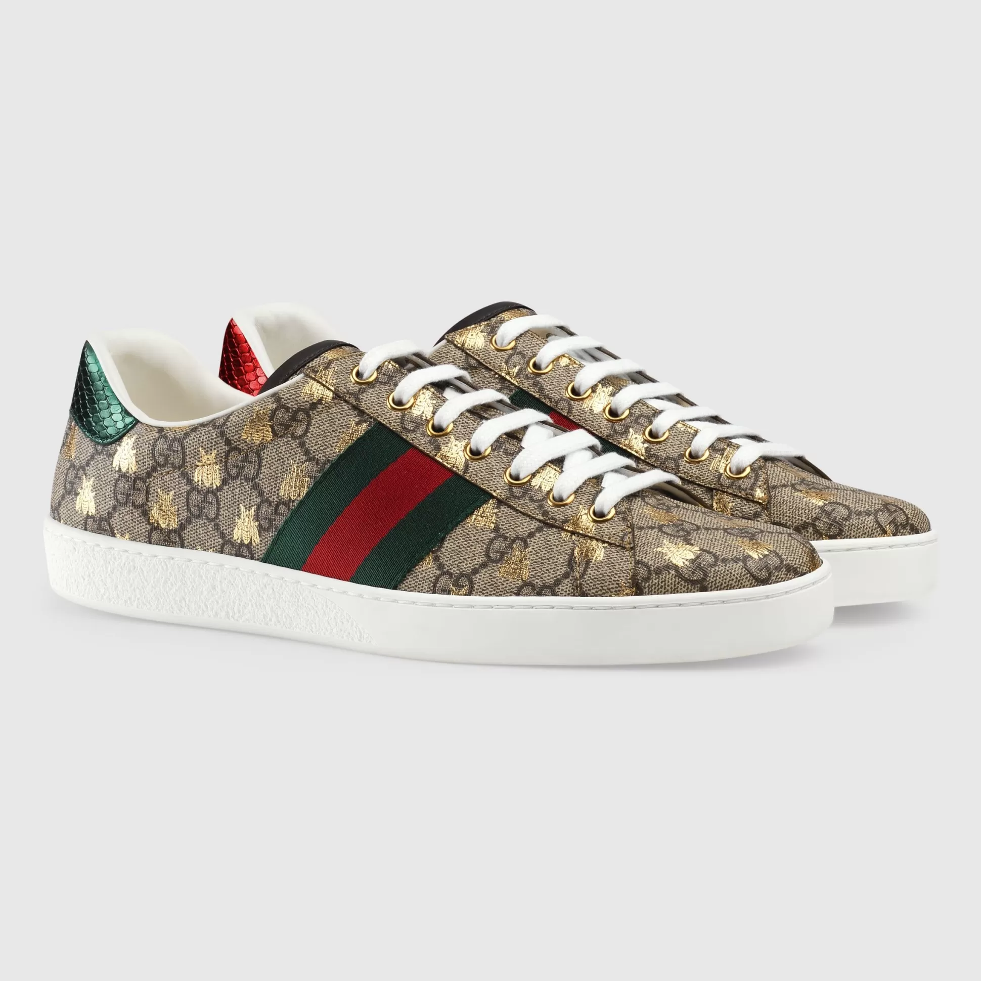 GUCCI Men'S Ace Gg Supreme Bees Sneaker-Men Sneakers