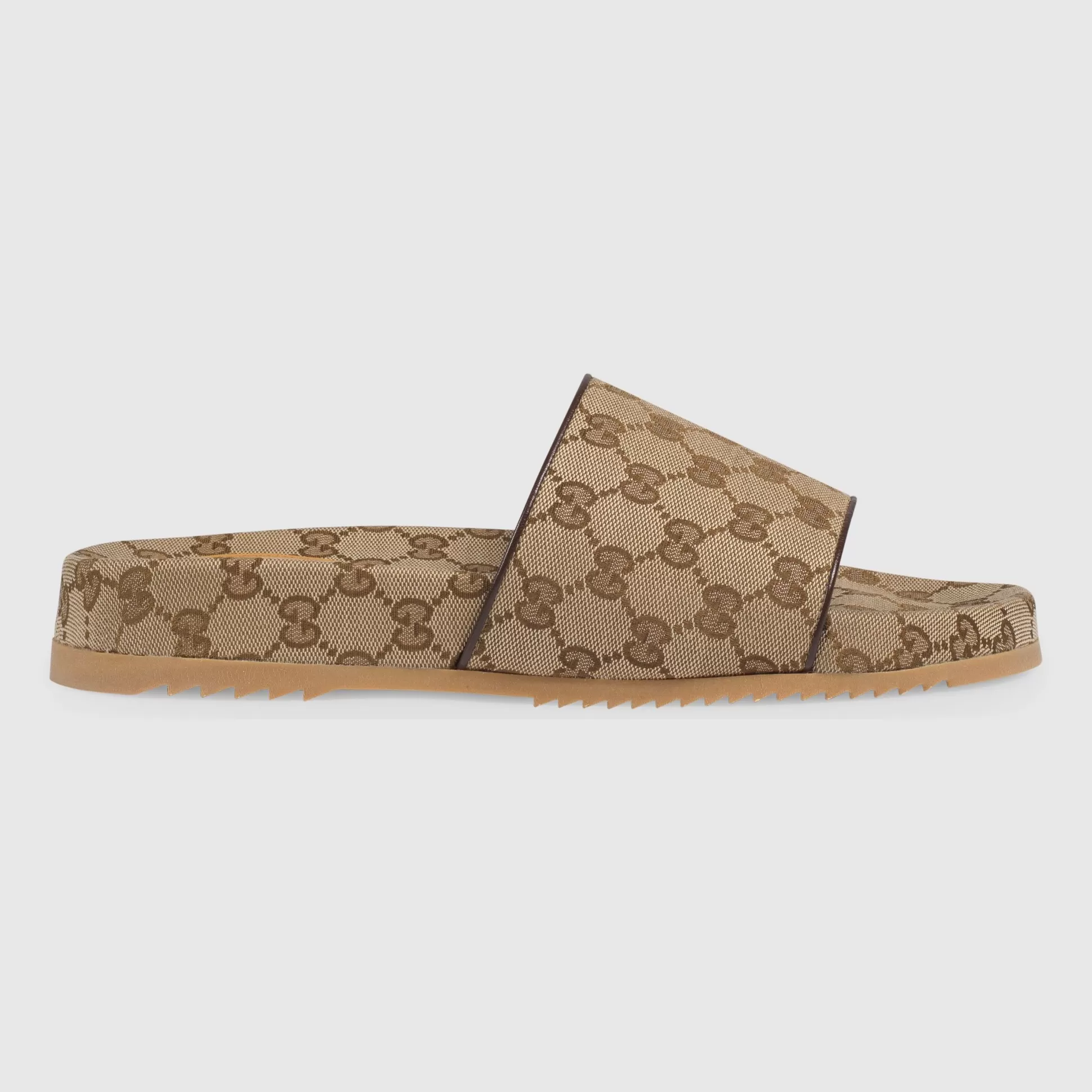 GUCCI Men'S Gg Canvas Slide Sandal-Men Slides & Sandals