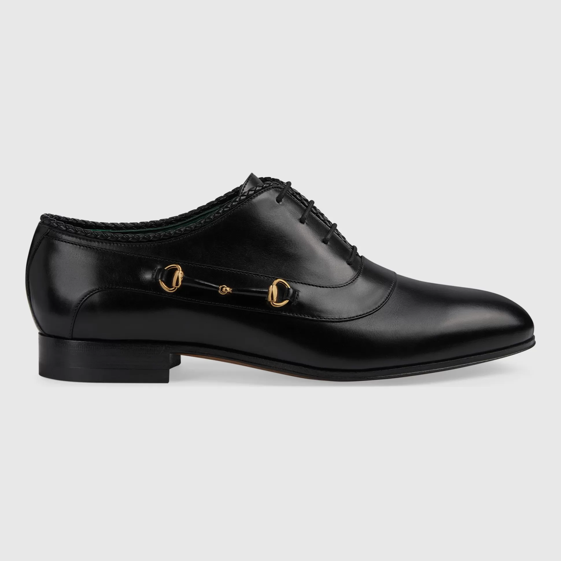 GUCCI Men'S Lace-Up Shoe With Horsebit-Men Dress Shoes