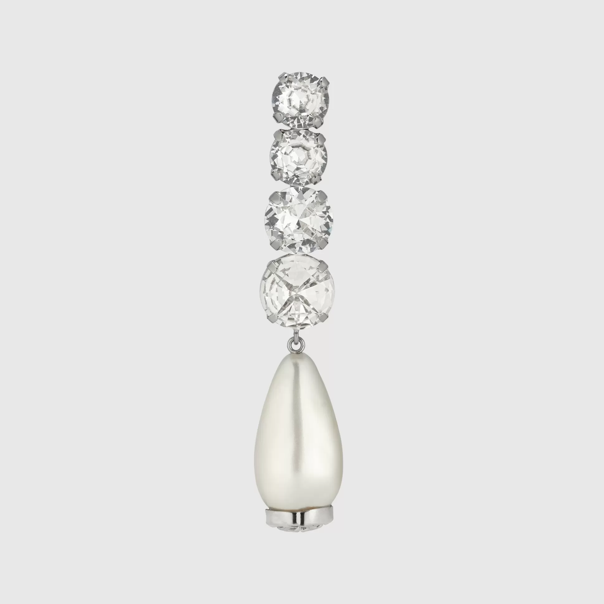 GUCCI Pearl And Crystal Pendant Single Earring-Women Shop By Look