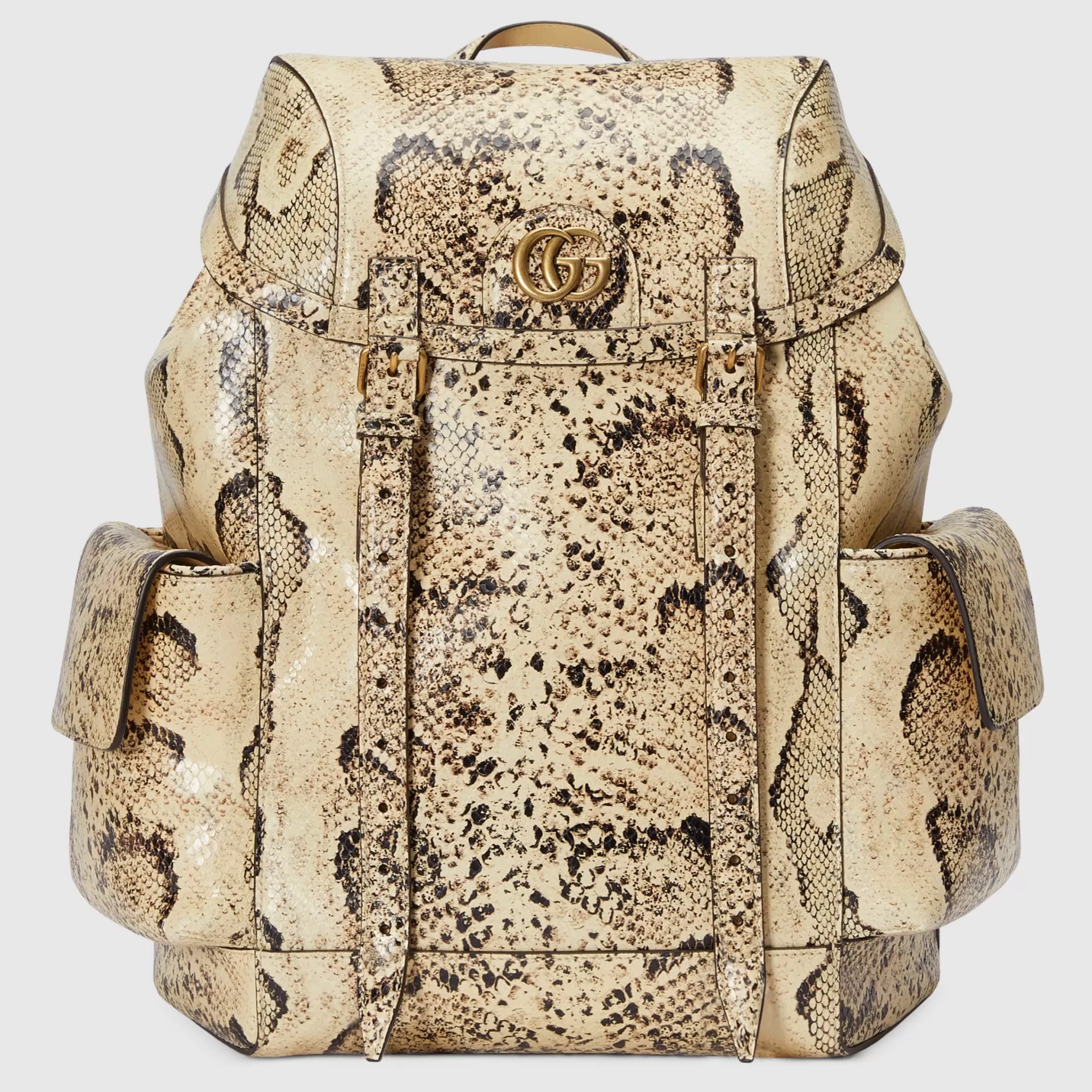 GUCCI Python Backpack With Double G-Men Precious Bags
