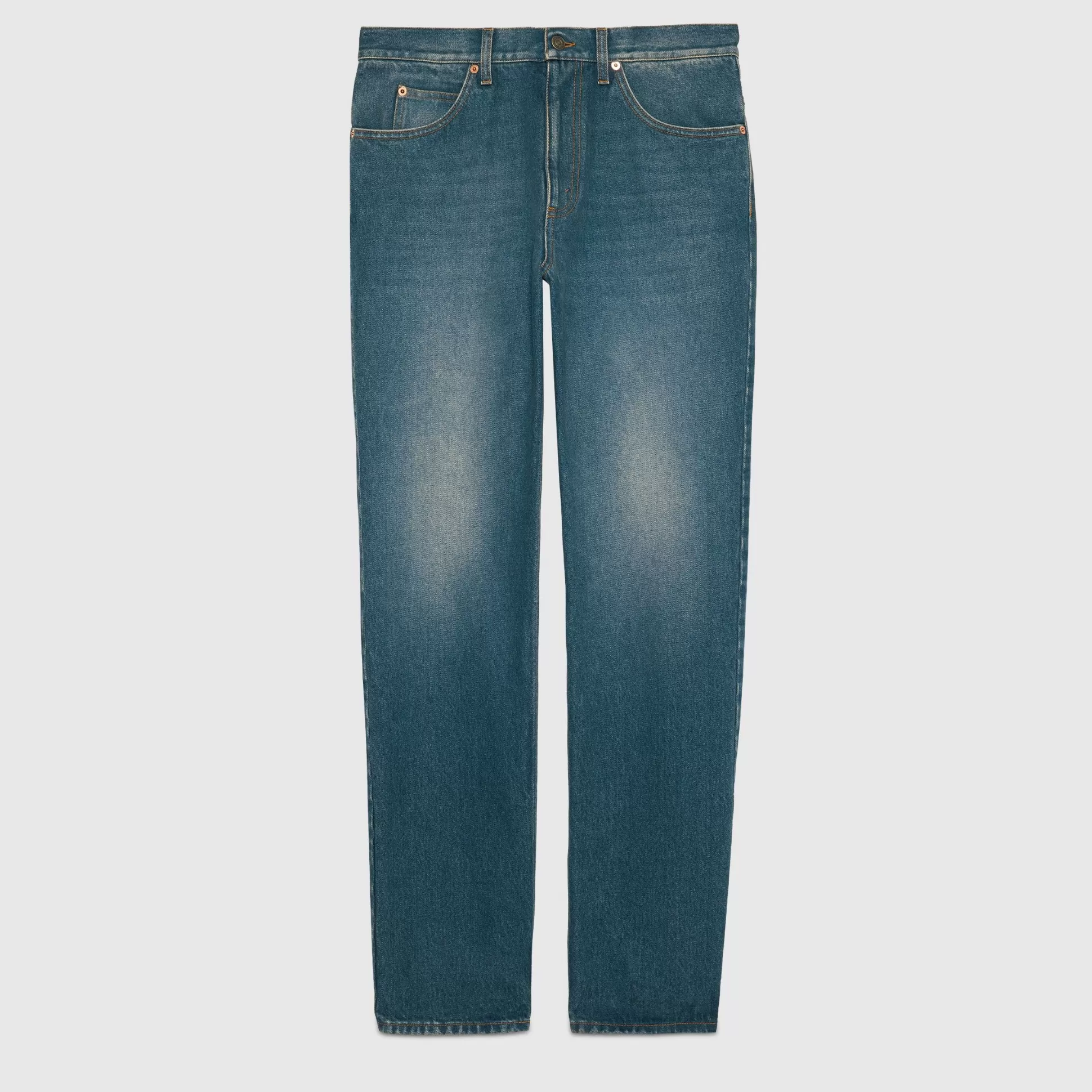 GUCCI Regular Fit Washed Jeans-Men Denim
