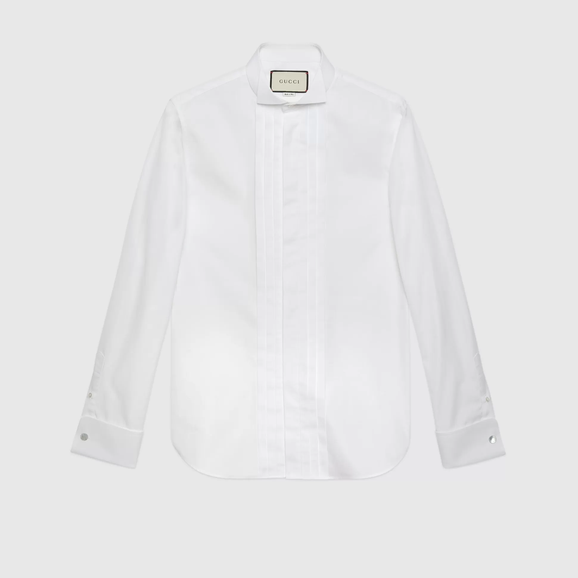 GUCCI Sea Island Cotton Shirt-Men Formalwear