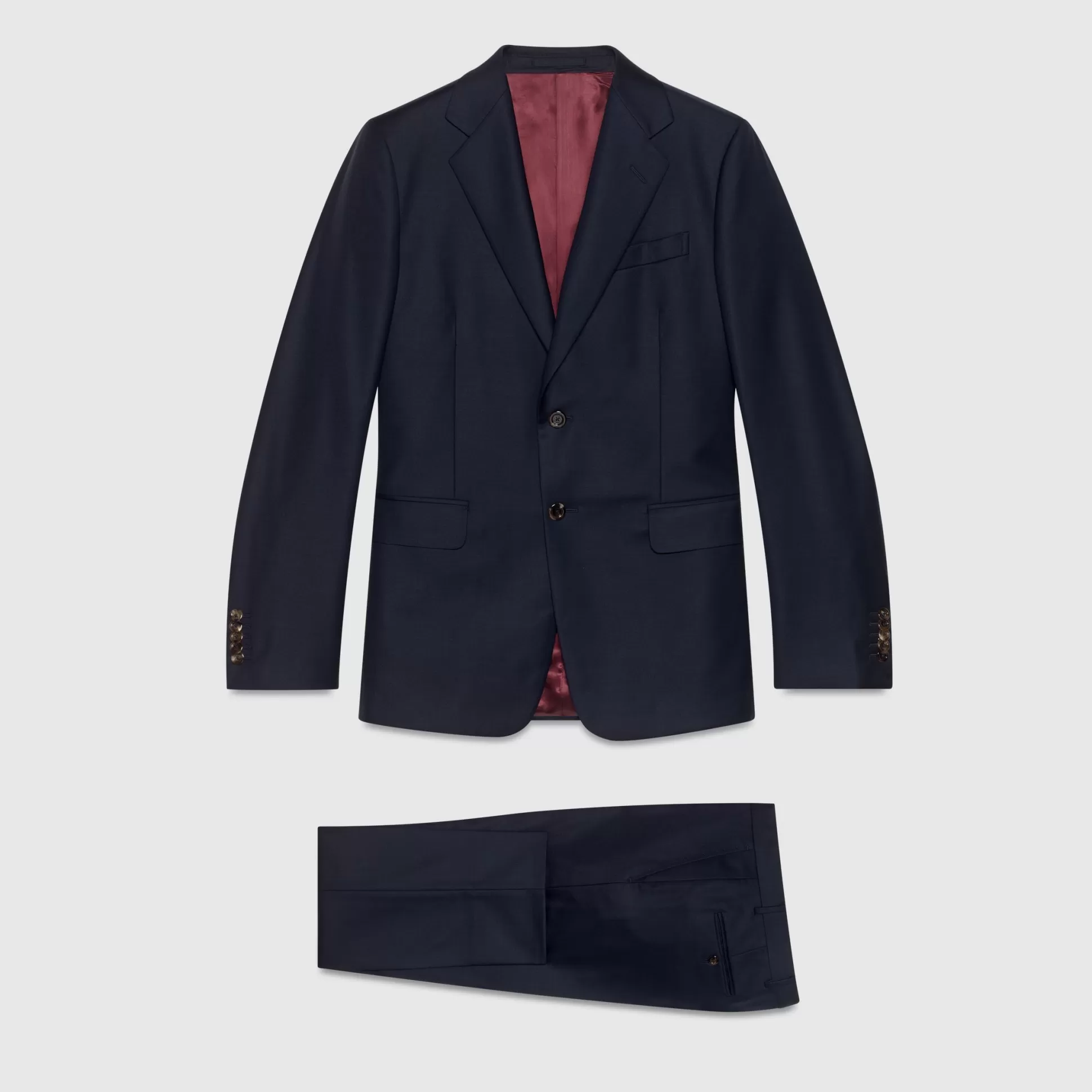 GUCCI Straight Fit Wool Suit-Men Formalwear
