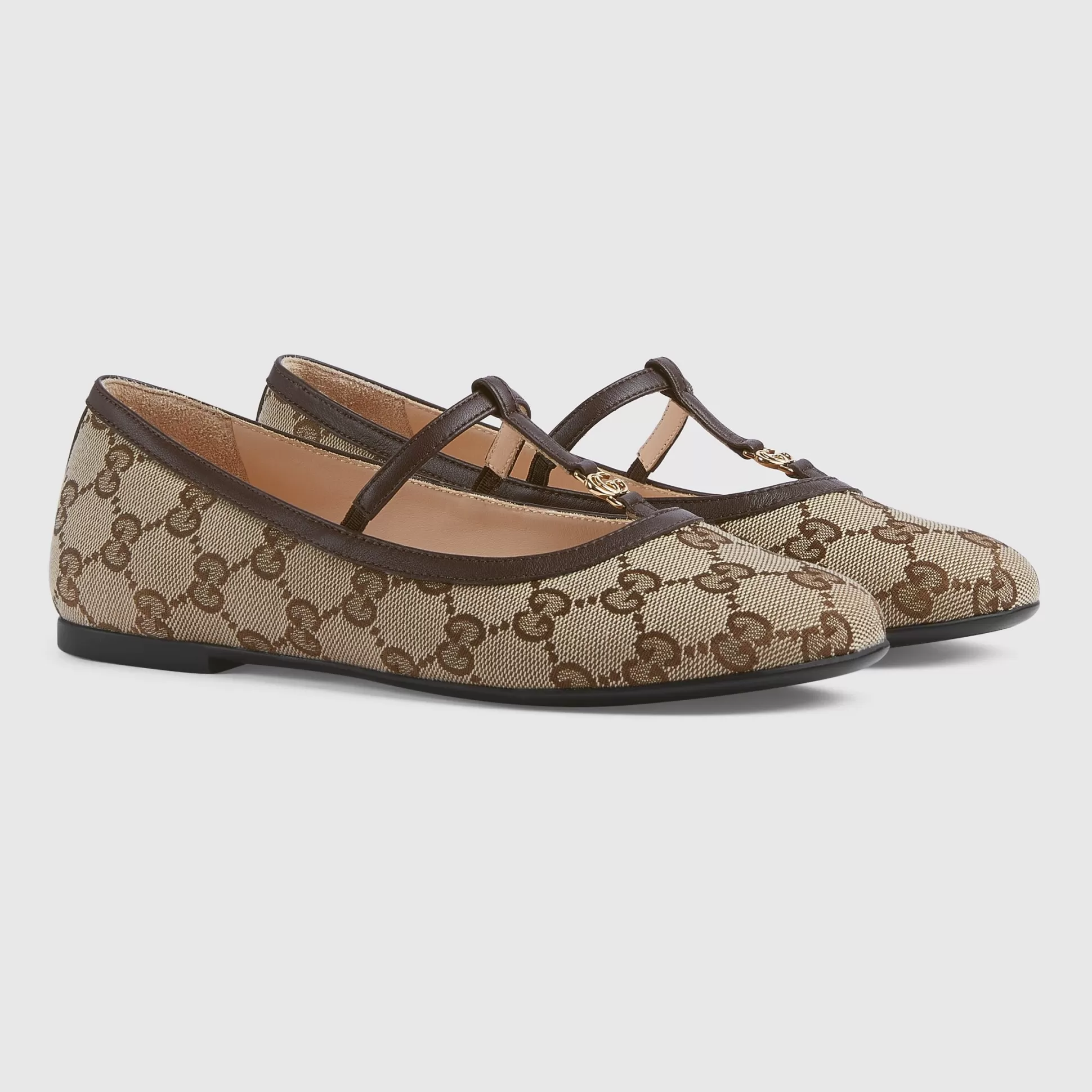 GUCCI Teen Double G Ballet Flat-Children Shoes