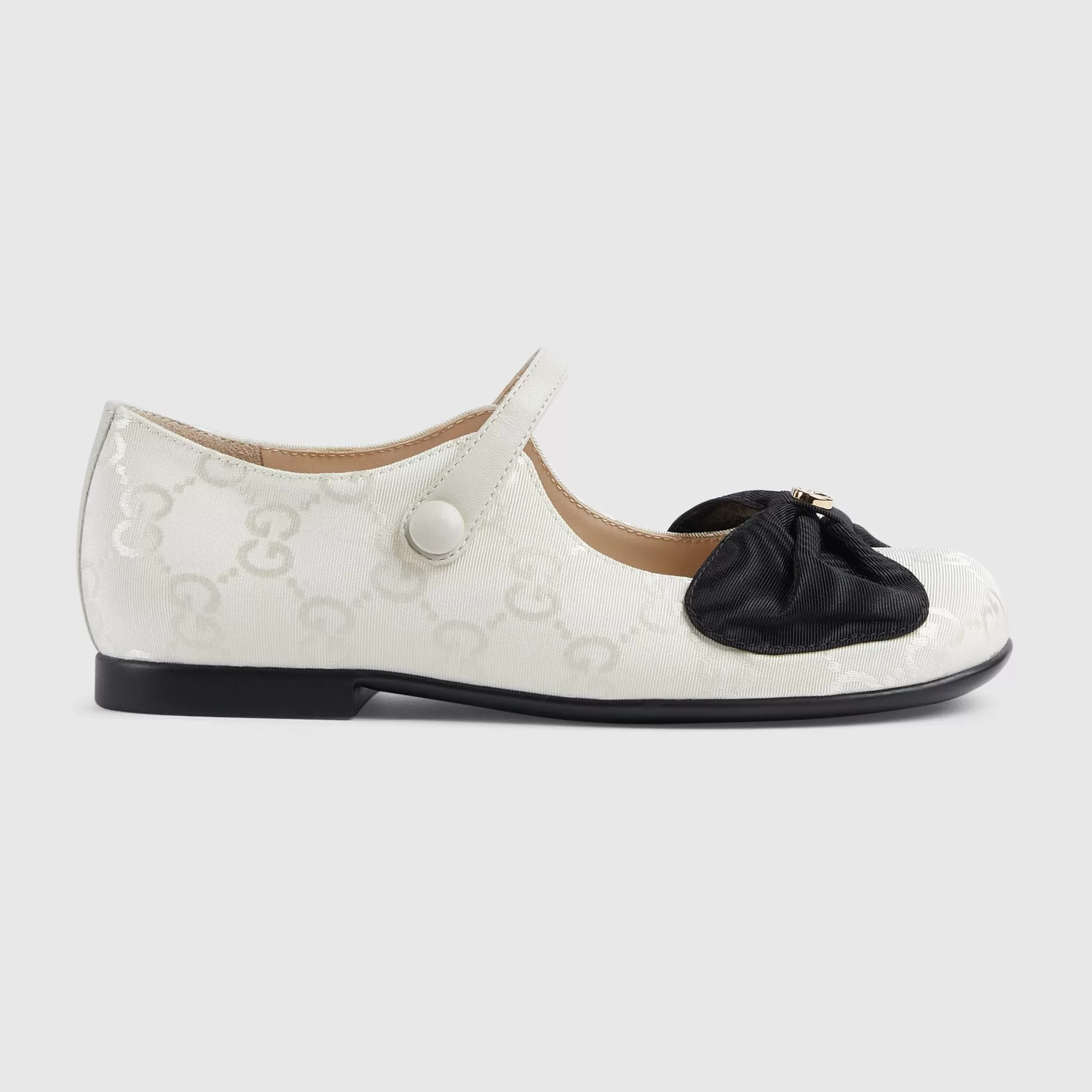 GUCCI Toddler Ballerina Flat With Bow-Children Toddler Shoes (20-26)