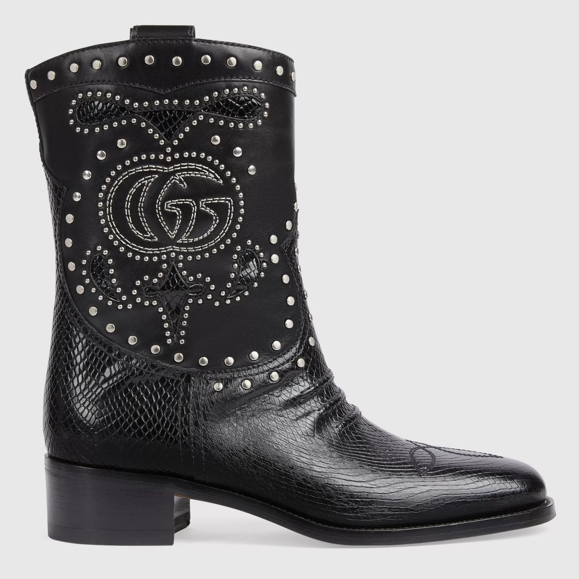 GUCCI Women'S Boot With Double G And Studs-Women Boots & Ankle Boots