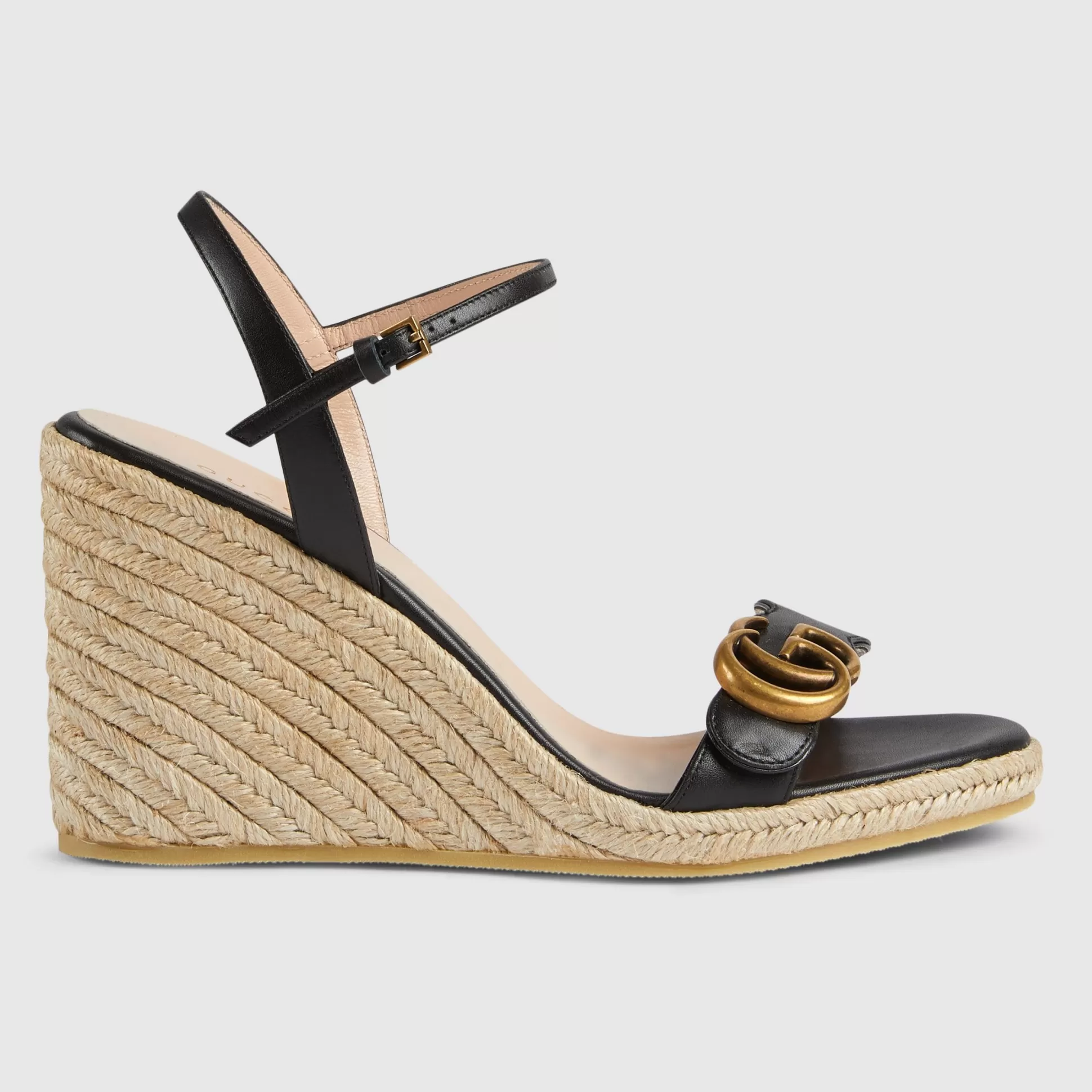 GUCCI Women'S Leather Platform Espadrille-Women Espadrilles