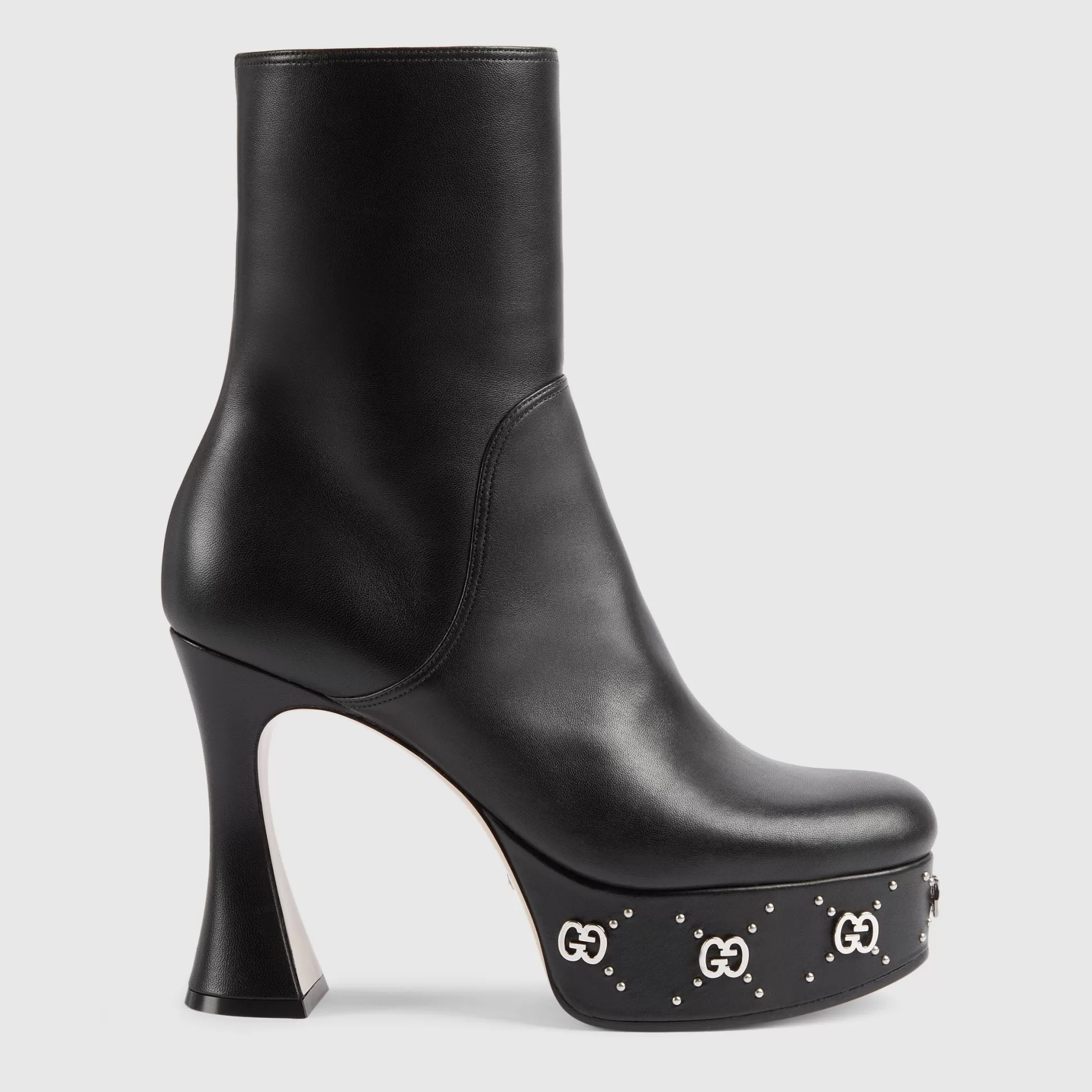 GUCCI Women'S Platform Boot With Gg Studs-Women Winter Shoes